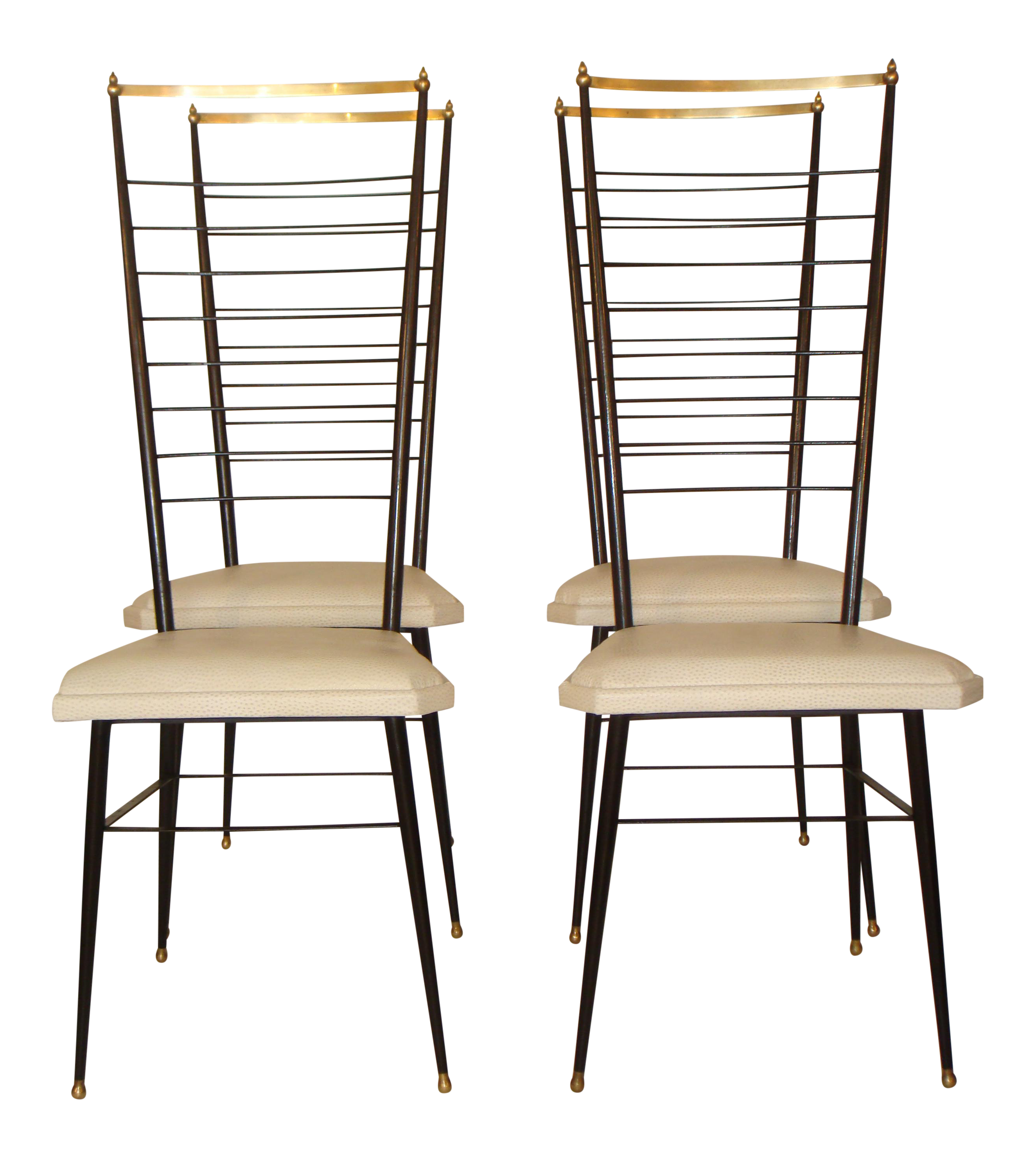 Vintage Italian Dining Chairs Set of 4 Chairish