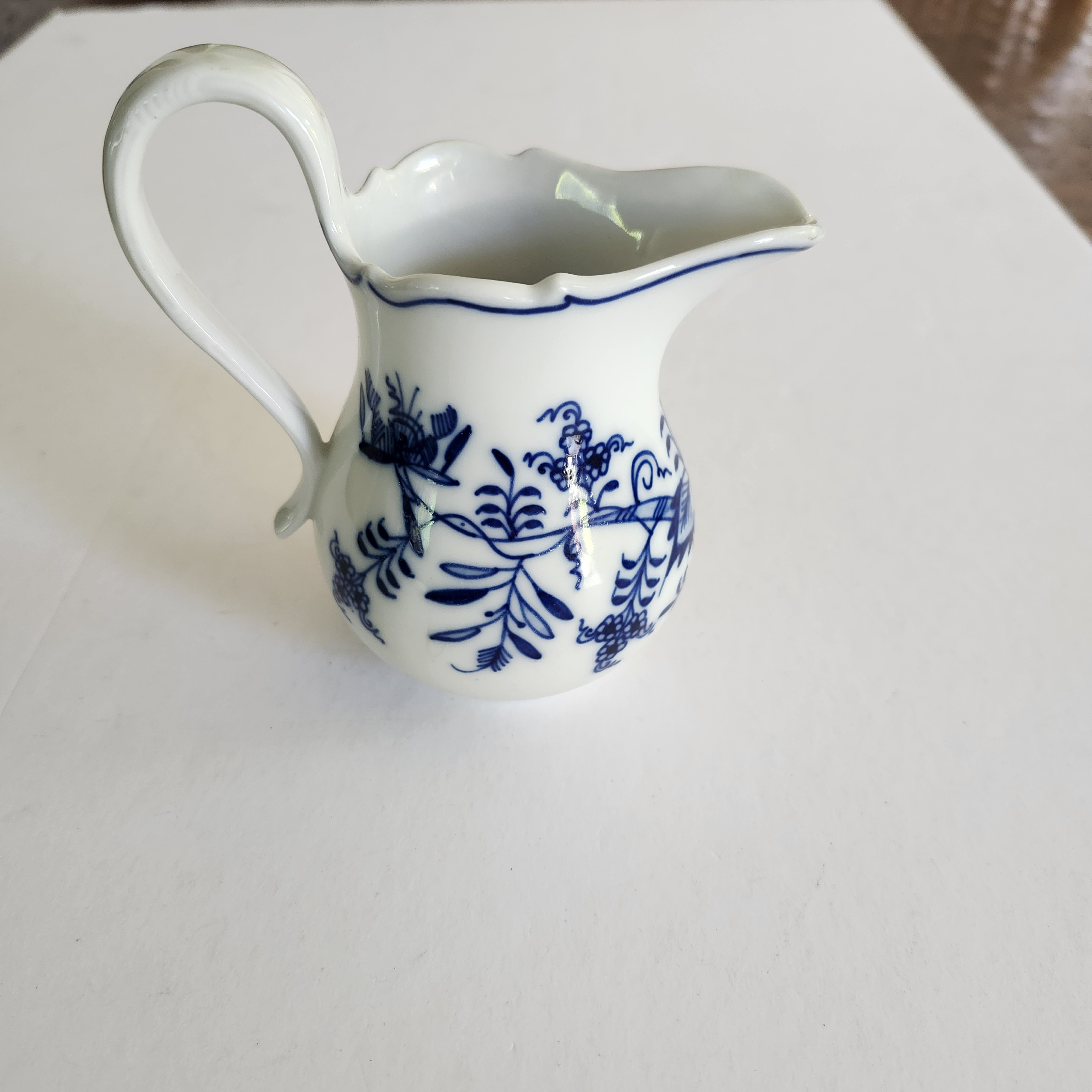 Antique Carl Teichert Meissen Blue Onion Pattern Cream/Milk