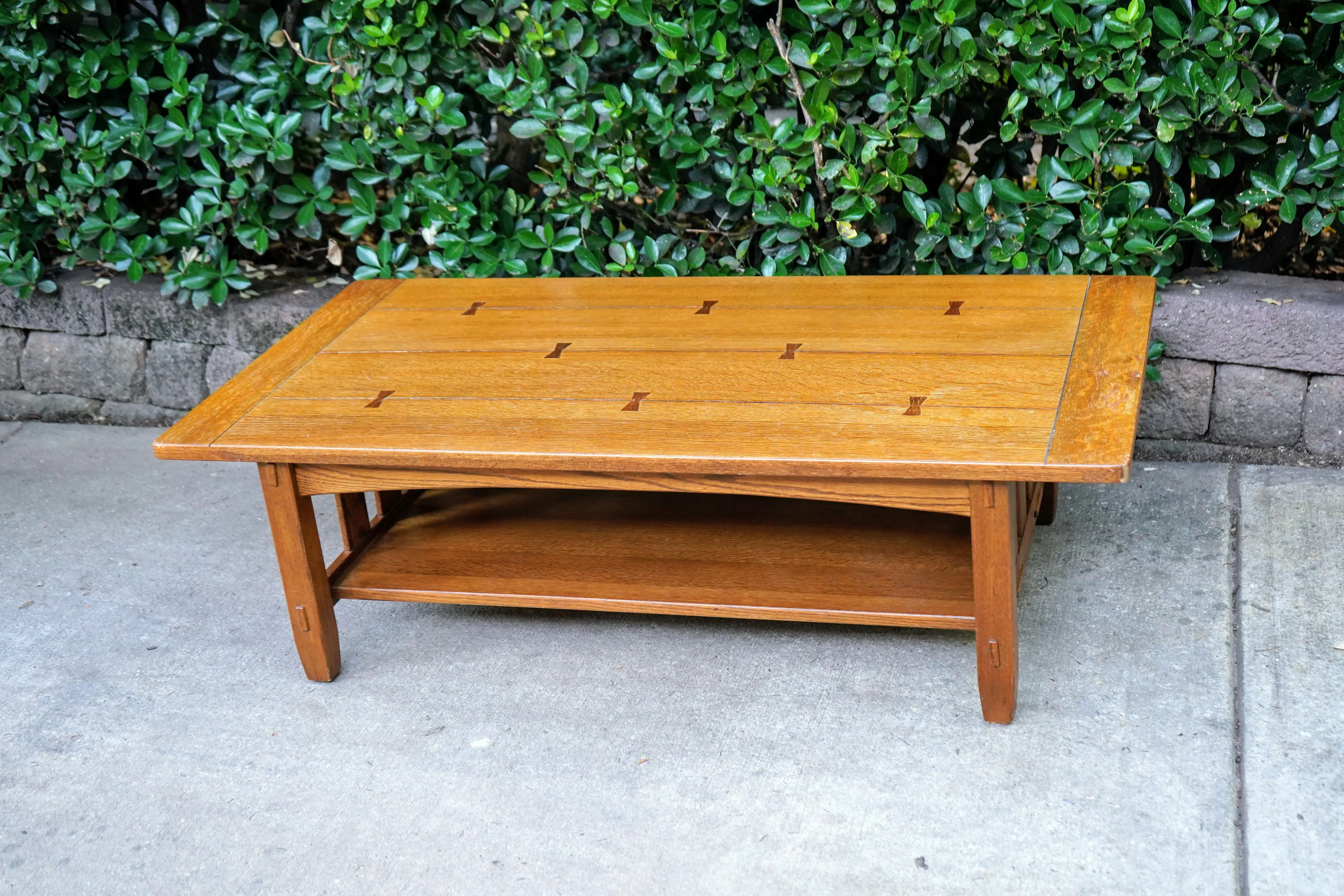 lane altavista furniture LANE社製 Lane Altavista Bow Tie Joinery Craftsman Style Coffee Table | Chairish
