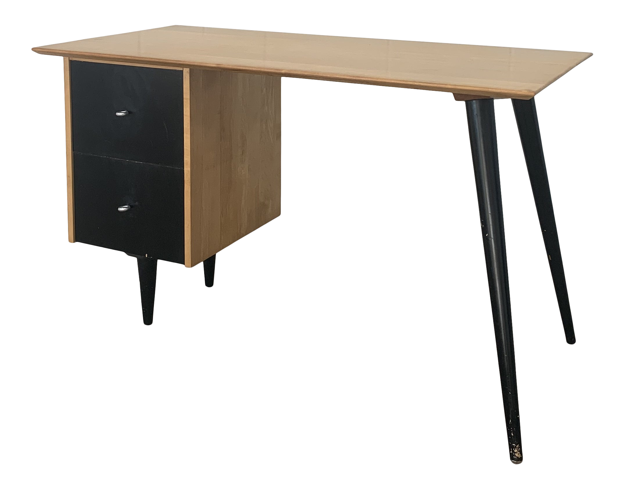 1950s Maple Planner Group Desk by Paul McCobb | Chairish