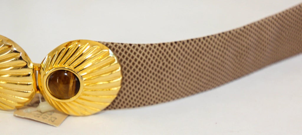 Vintage Judith Leiber Gold Crown Stretch Belt Grannycore Size Small JUDITH LEIBER-Black/Gold Belt – Closet NV Shop main image 4