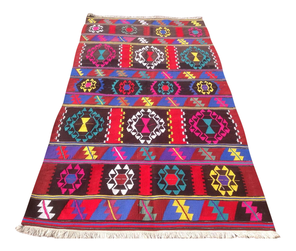 Vintage Turkish Kilim Rug Chairish
