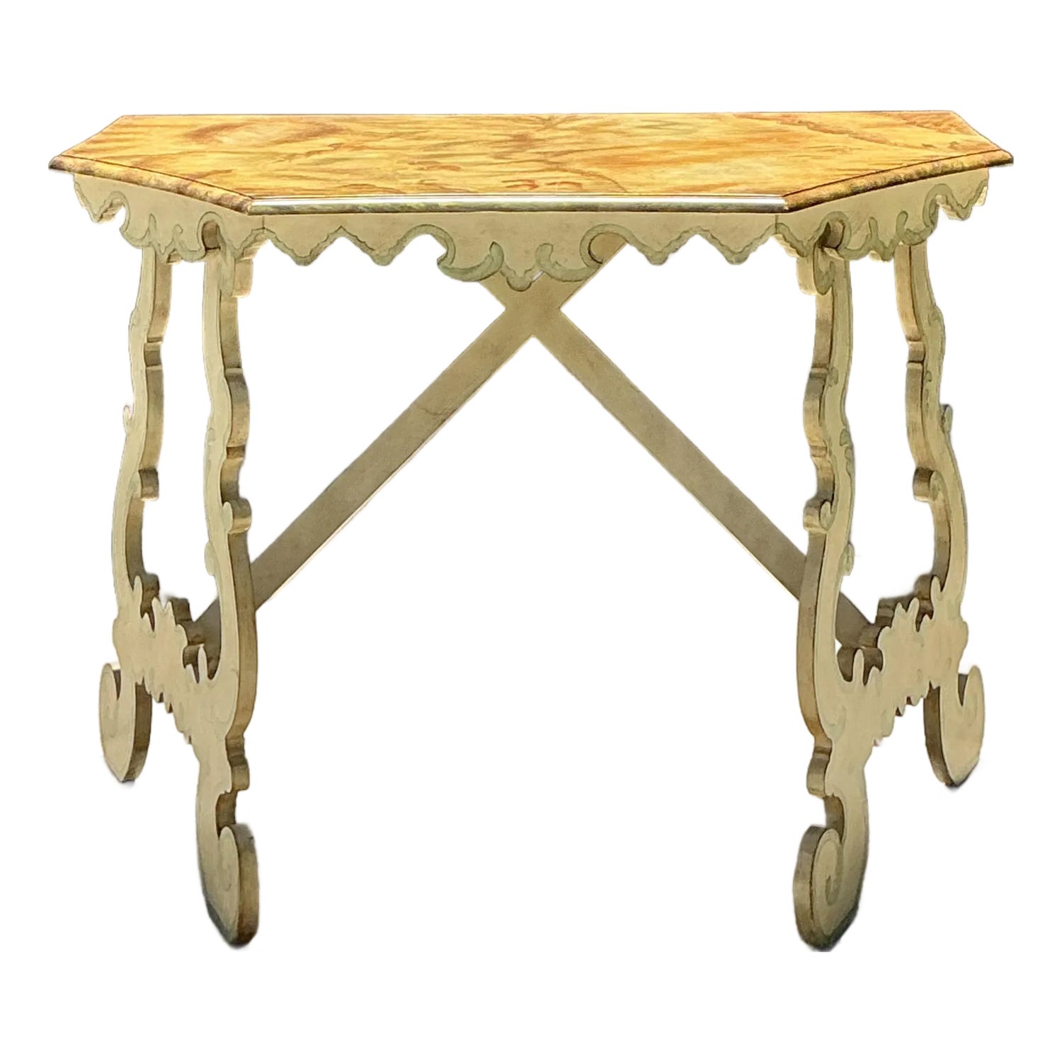 Vintage Chelsea House Hand Painted Console Table