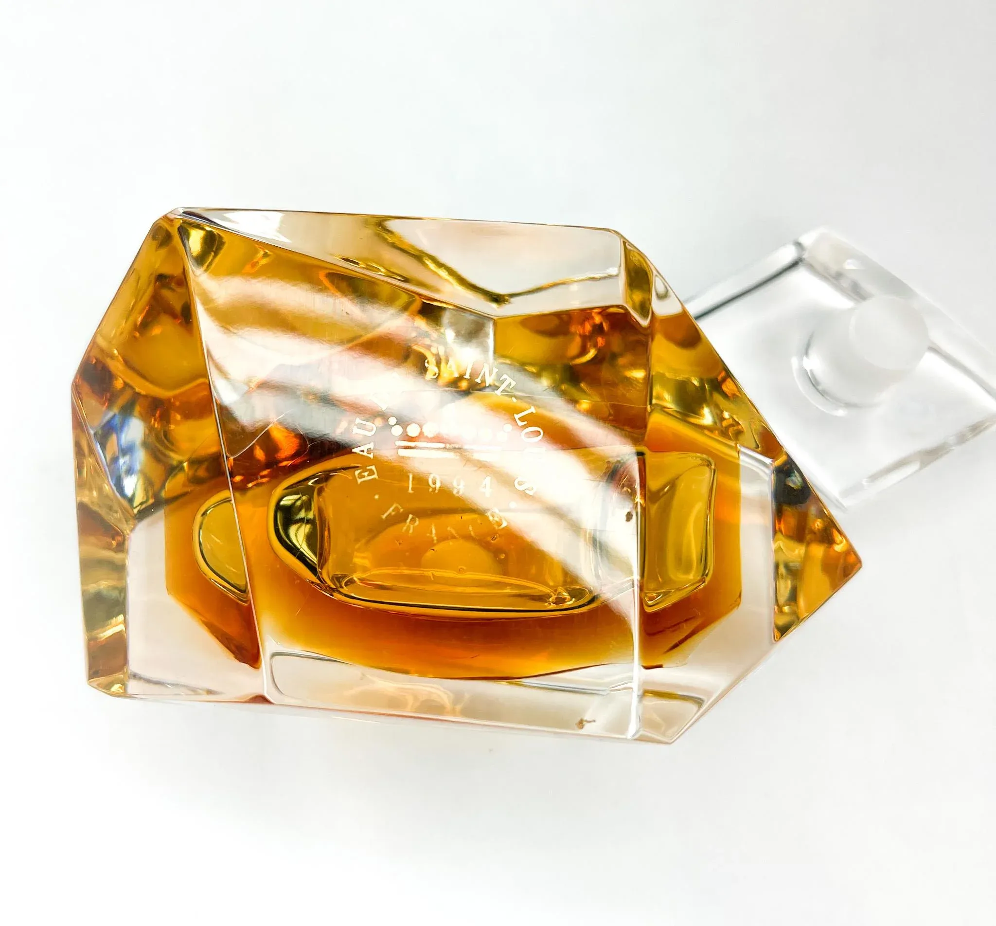 Eau de Saint Louis 1994 香水ボトル Vintage Eau De Saint Louis Crystal Perfume Bottle & Stopper | Chairish