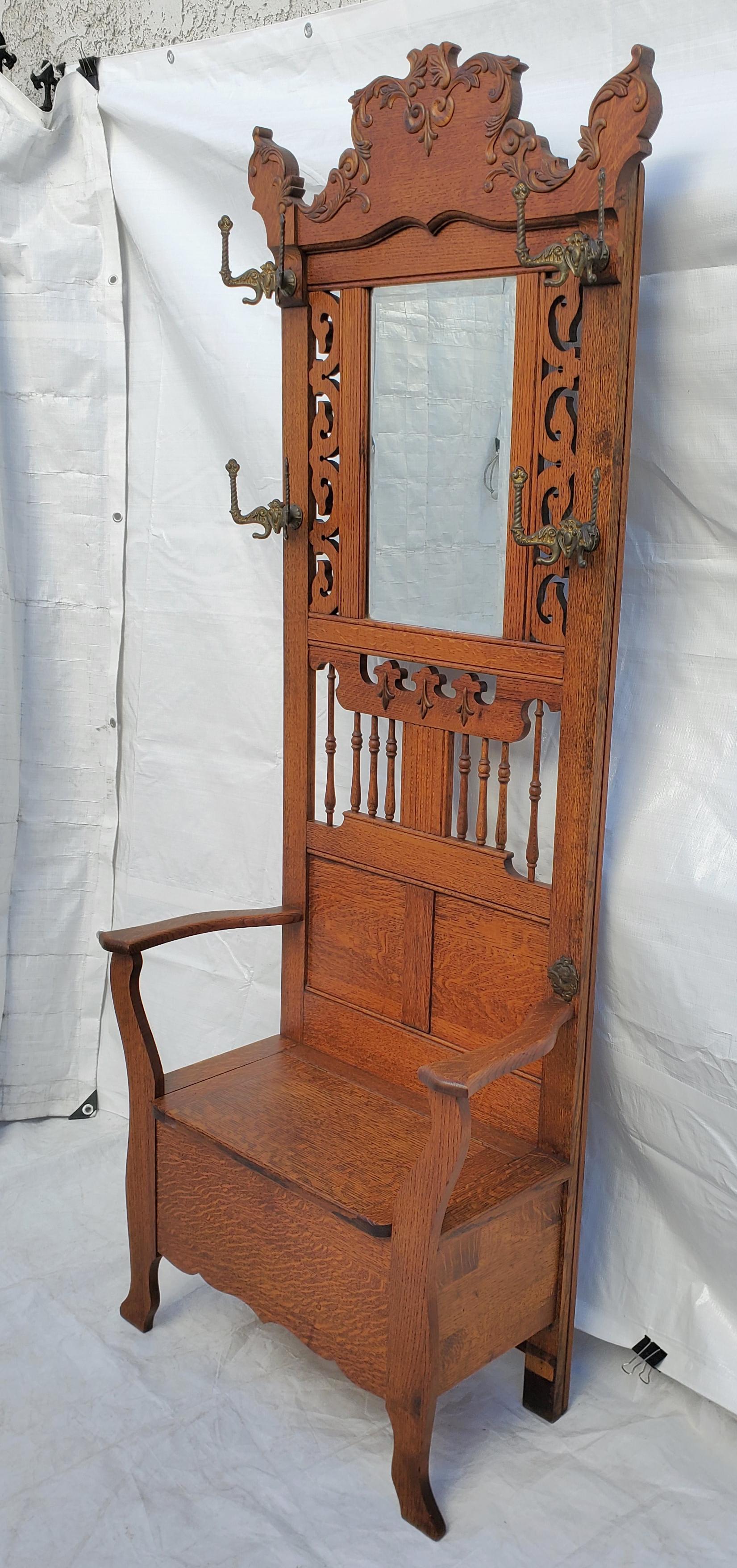 Hall Stand Old Hat Stand Edwardian Coat Stand Late Victorian