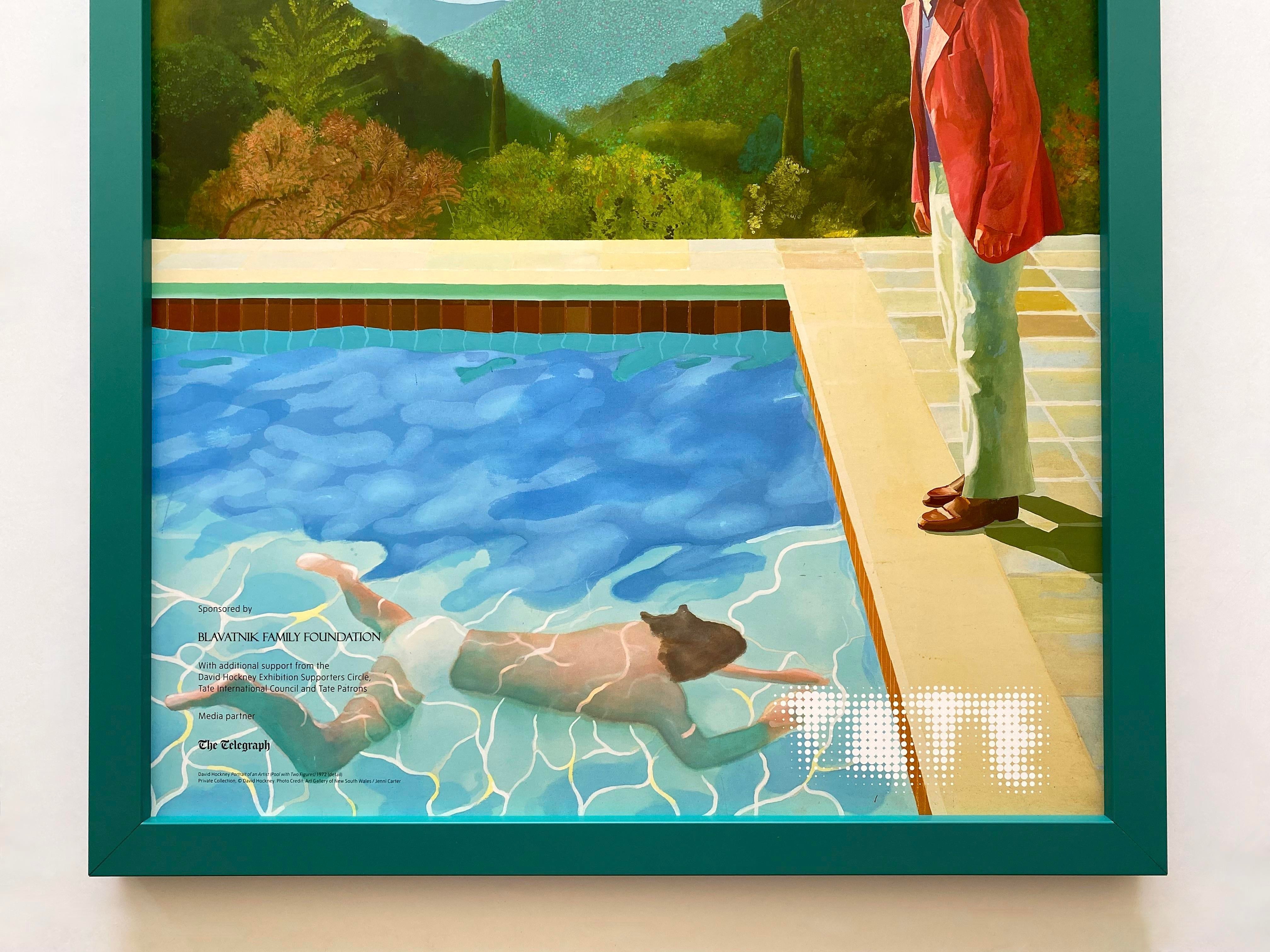 David Hockney Lithograph Print Tate Britain Framed Pop Art