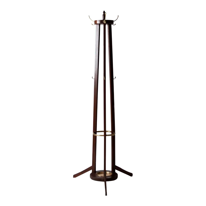 MidCentury Hall Tree With Umbrella Holder Chairish