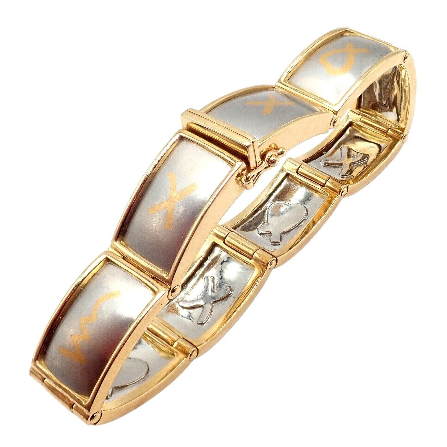 Chapado en Laton ゴールドコンビ　Picaso Paloma Tiffany & Co. Paloma Picasso Yellow Gold Lightning Bolt