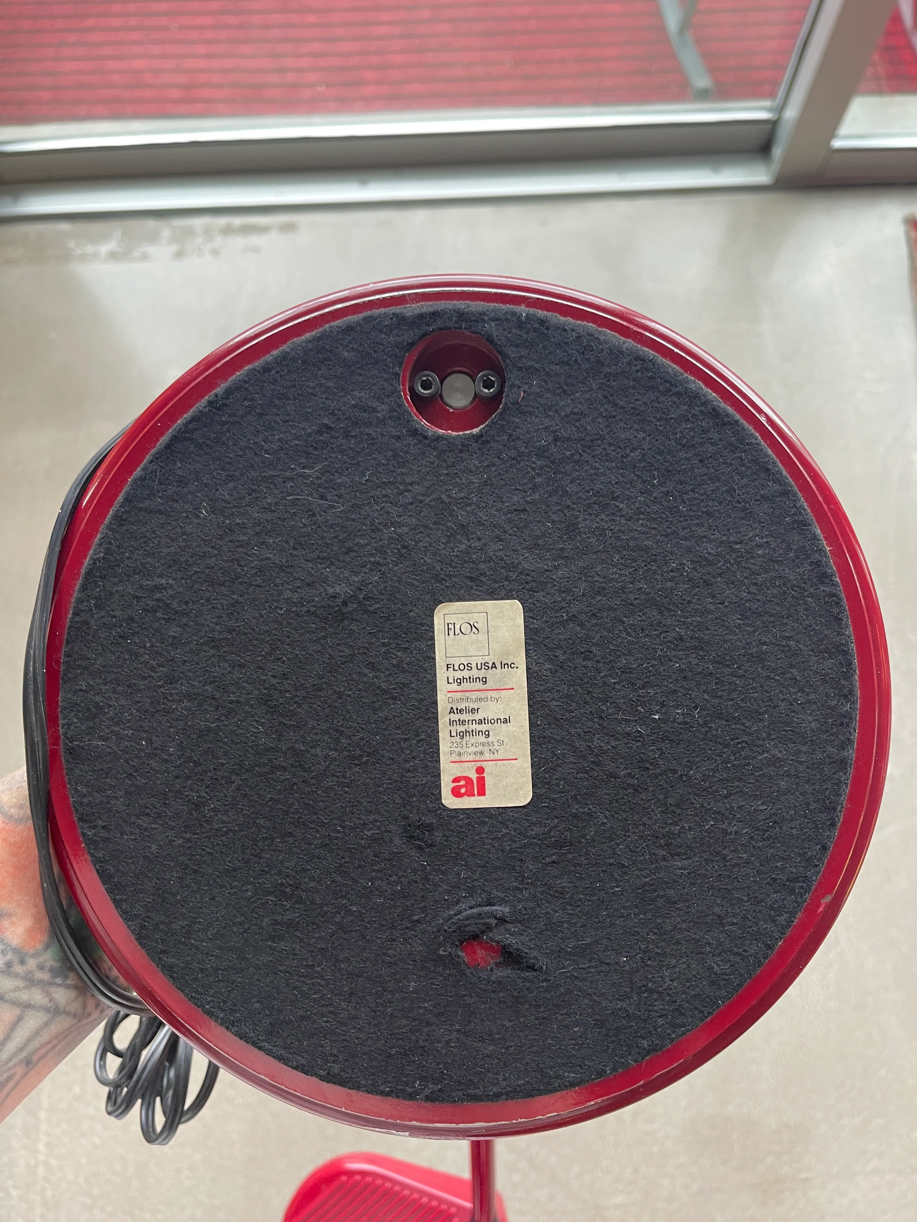 1970s Arteluce Bruno Guecchelin Italian Design Lamp Ring