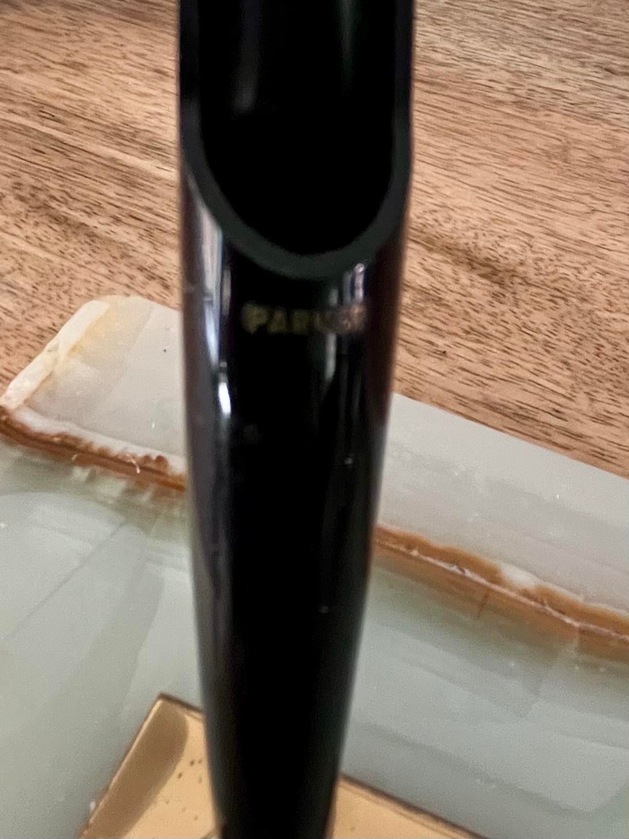 1950s Parker Pen Pedrara Onyx Desk Pen Set