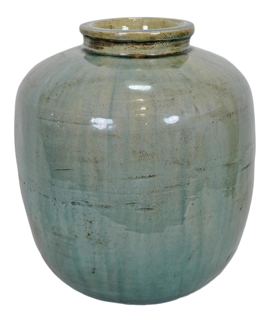 Mid 20th Century Vintage Green Ceramic Jar / Vase Chairish