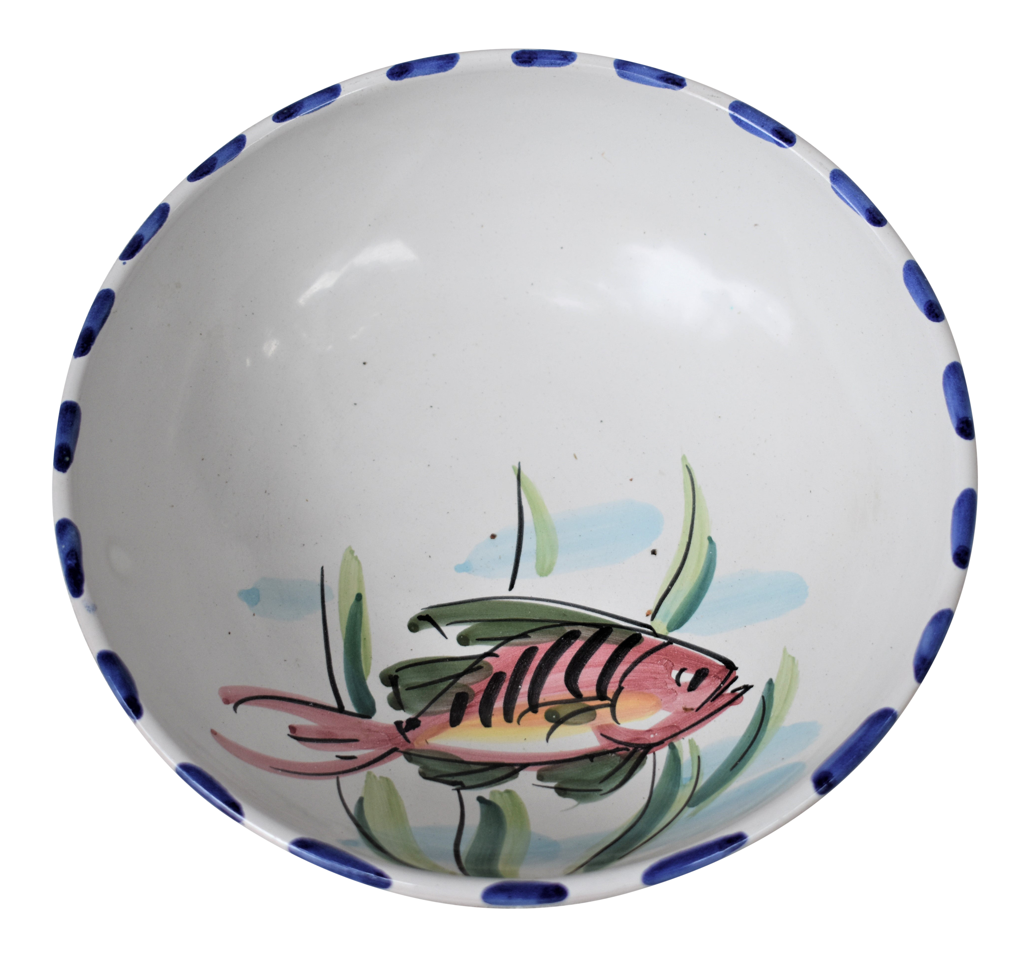 Vietri Fish Decorated Bowl Chairish