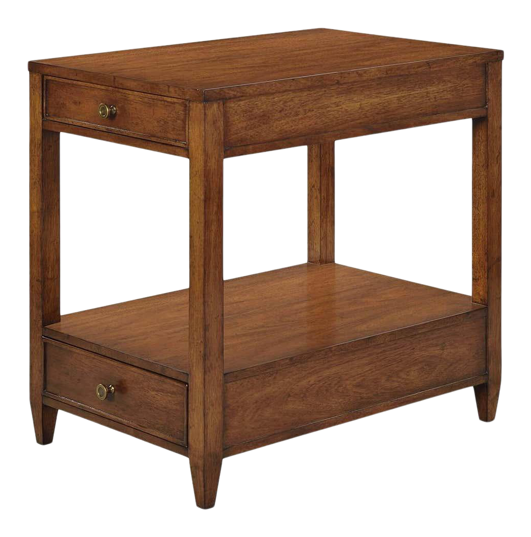 Classic Walnut Finish Narrow Side Table Chairish