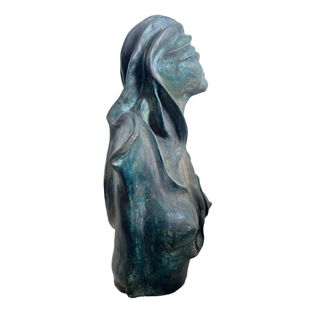 1960s La Sirena Female Bust Sculpture by Unknown Artist