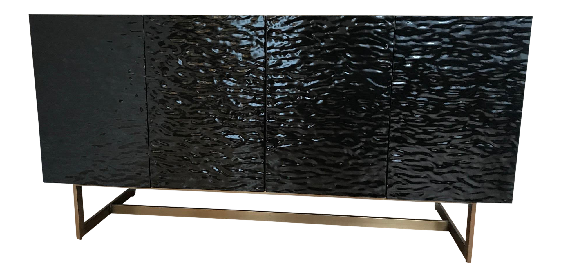 Contemporary CB2 Ripple Media Console Storage Chairish