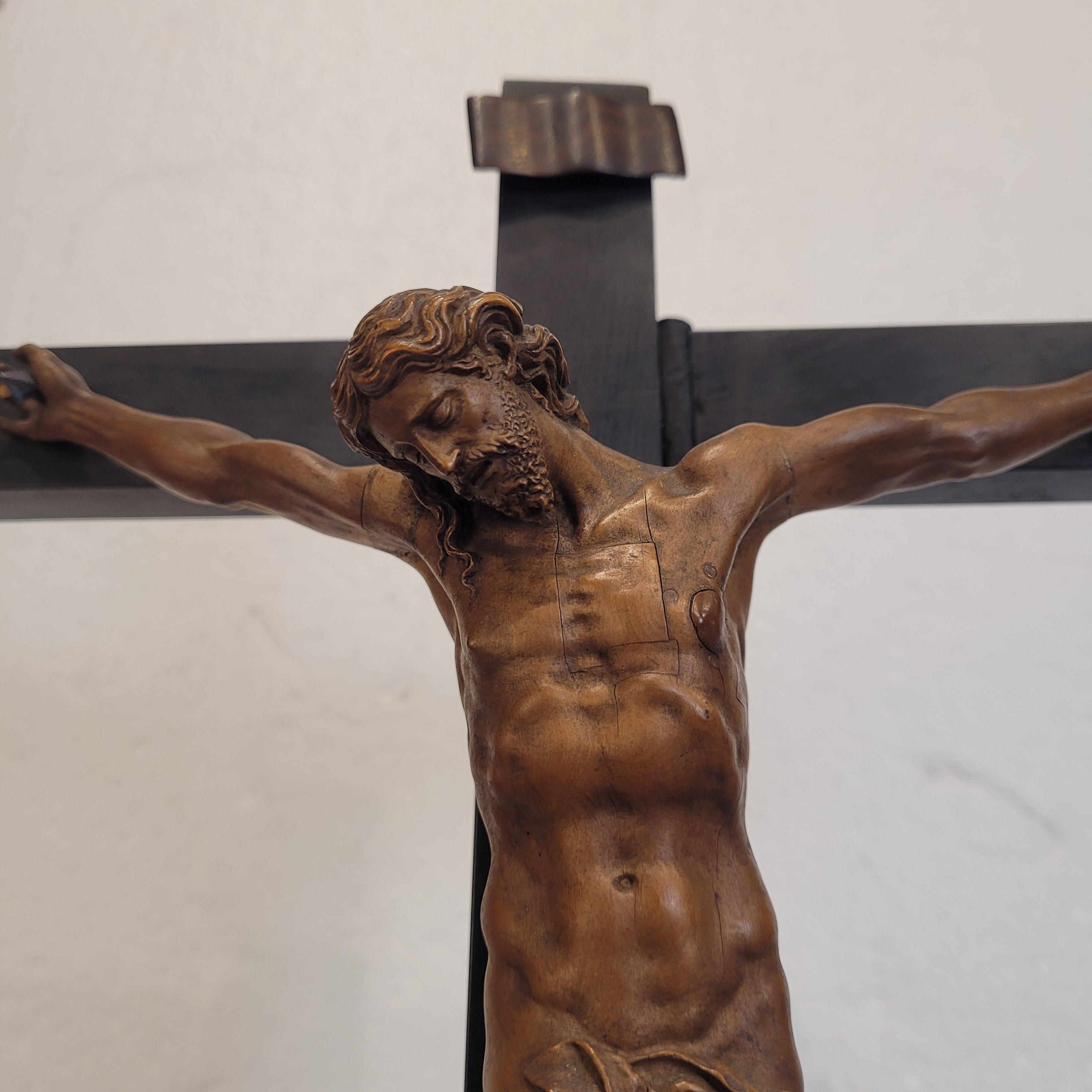 Christ Crucified Following Guglielmo Della Porta, 1800s, Wood