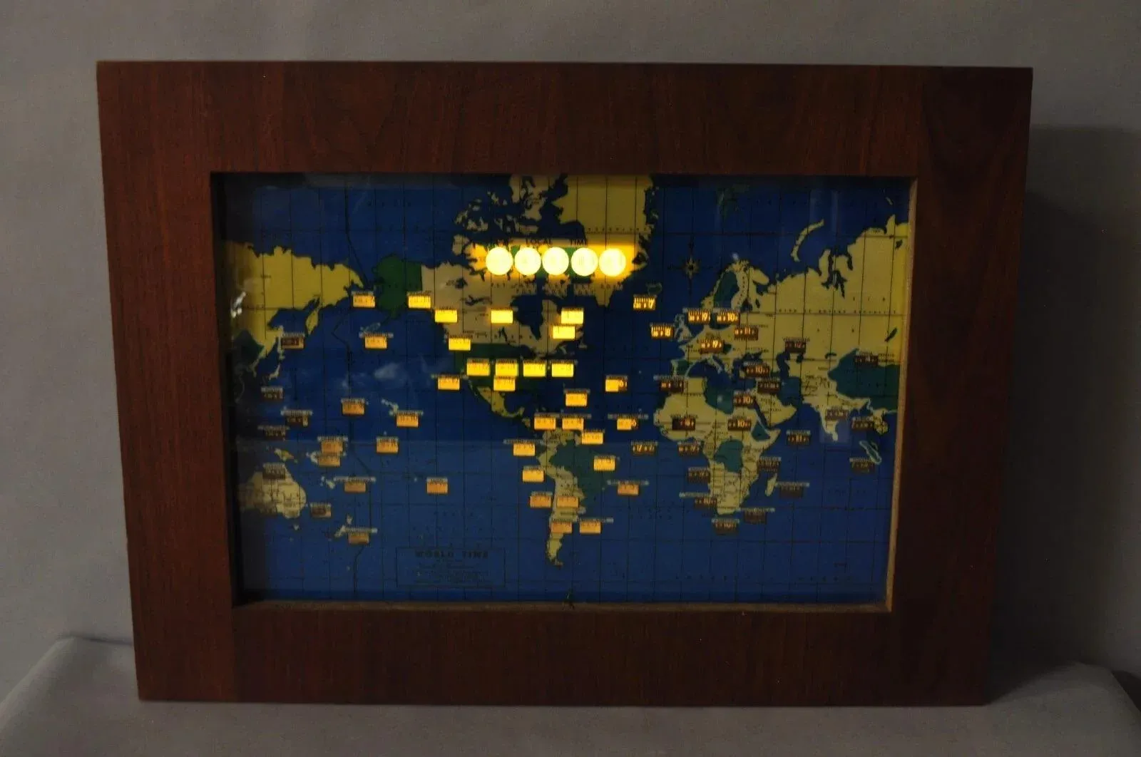 howard miller ハワードミラー world time 置物 木製 vintage-howard-miller-world-