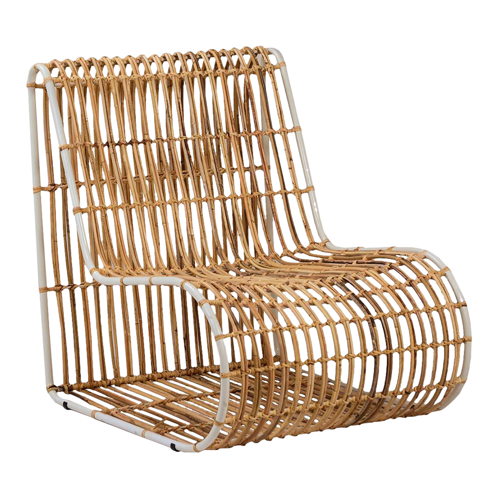 Modern Bamboo Strip Side Chair Chairish