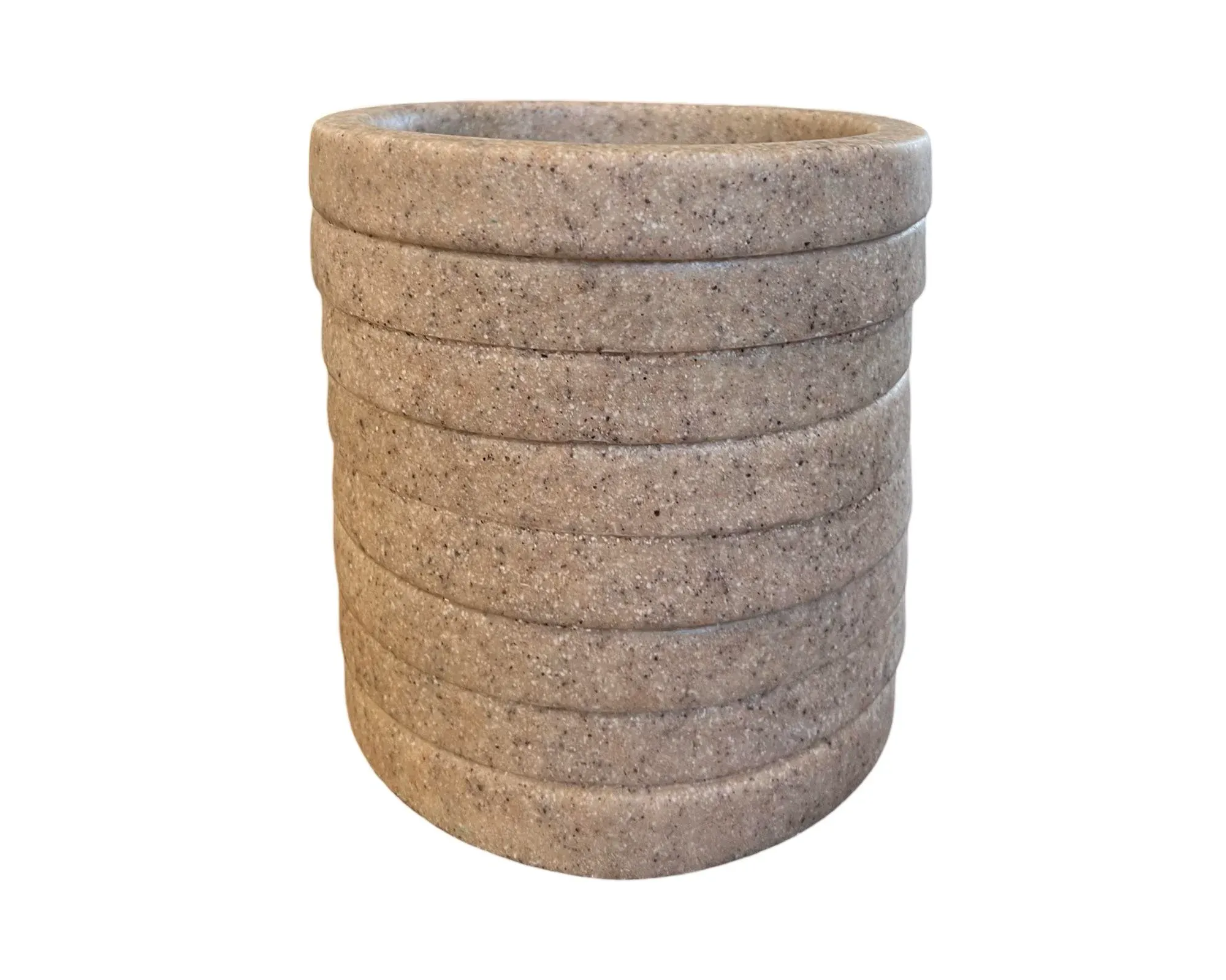 Vintage Mid Century Modern Postmodern Stone Granite Planter