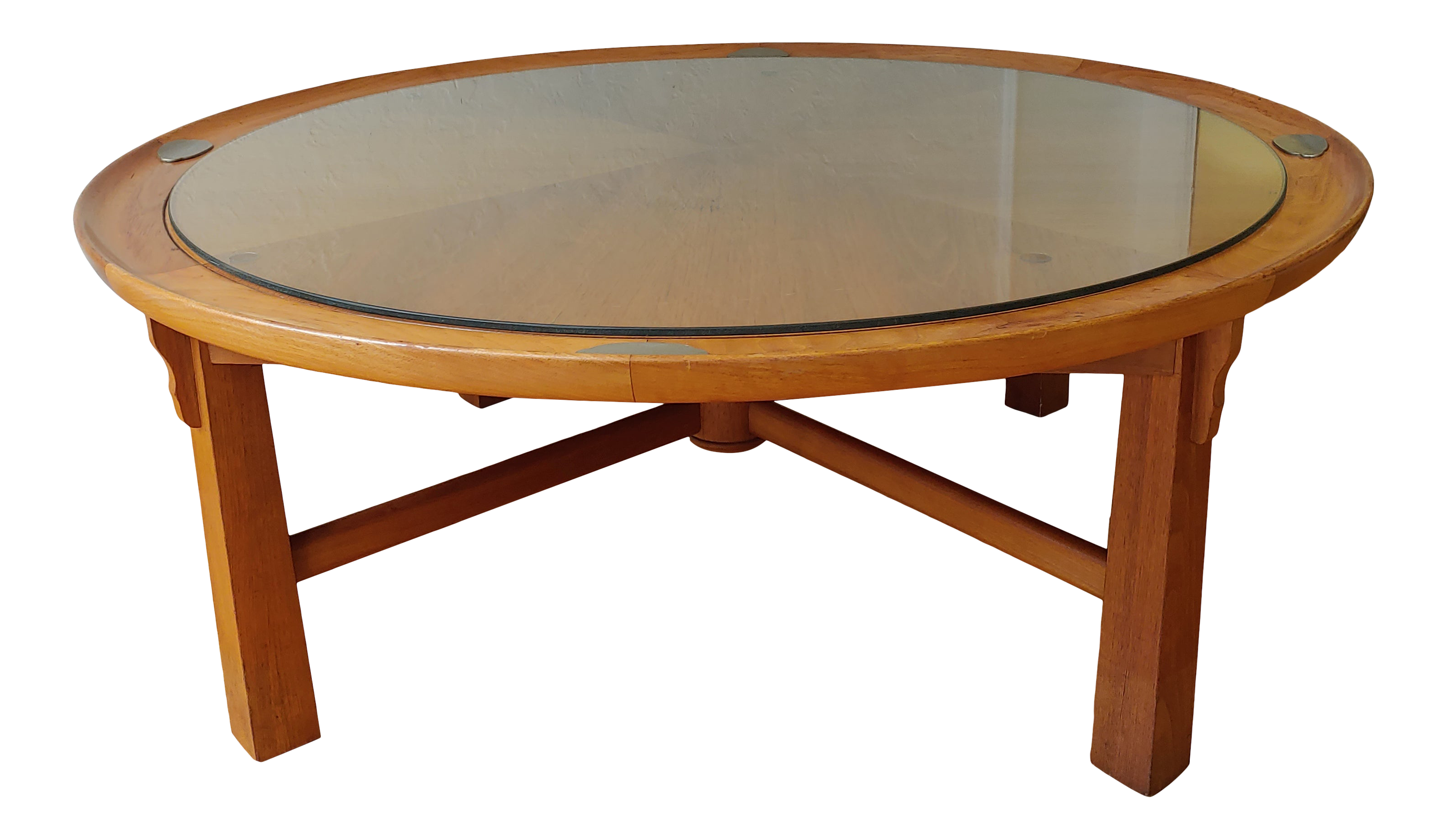 1950s Henredon Heritage Manteika Round Coffee Table Chairish