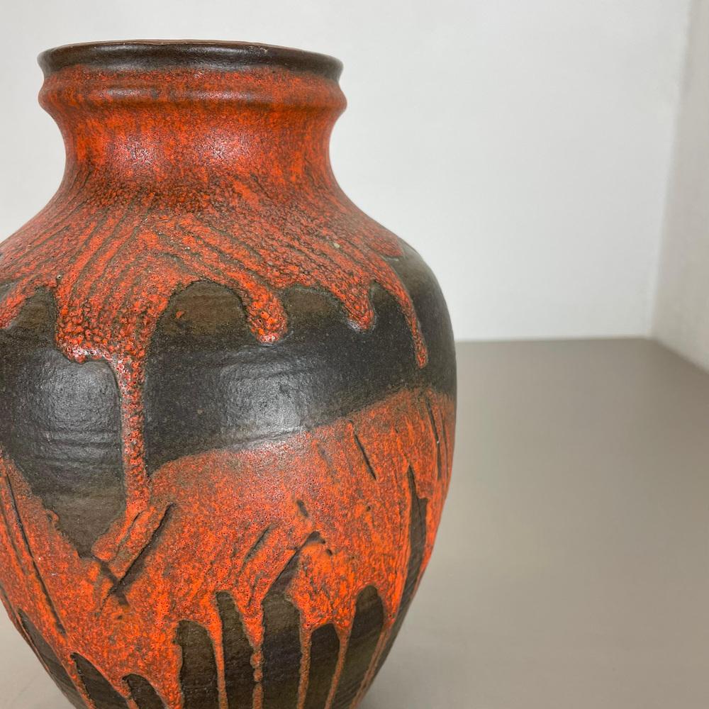 Fat Lava Ceramic Pottery Vase by Heinz Siery for Carstens
