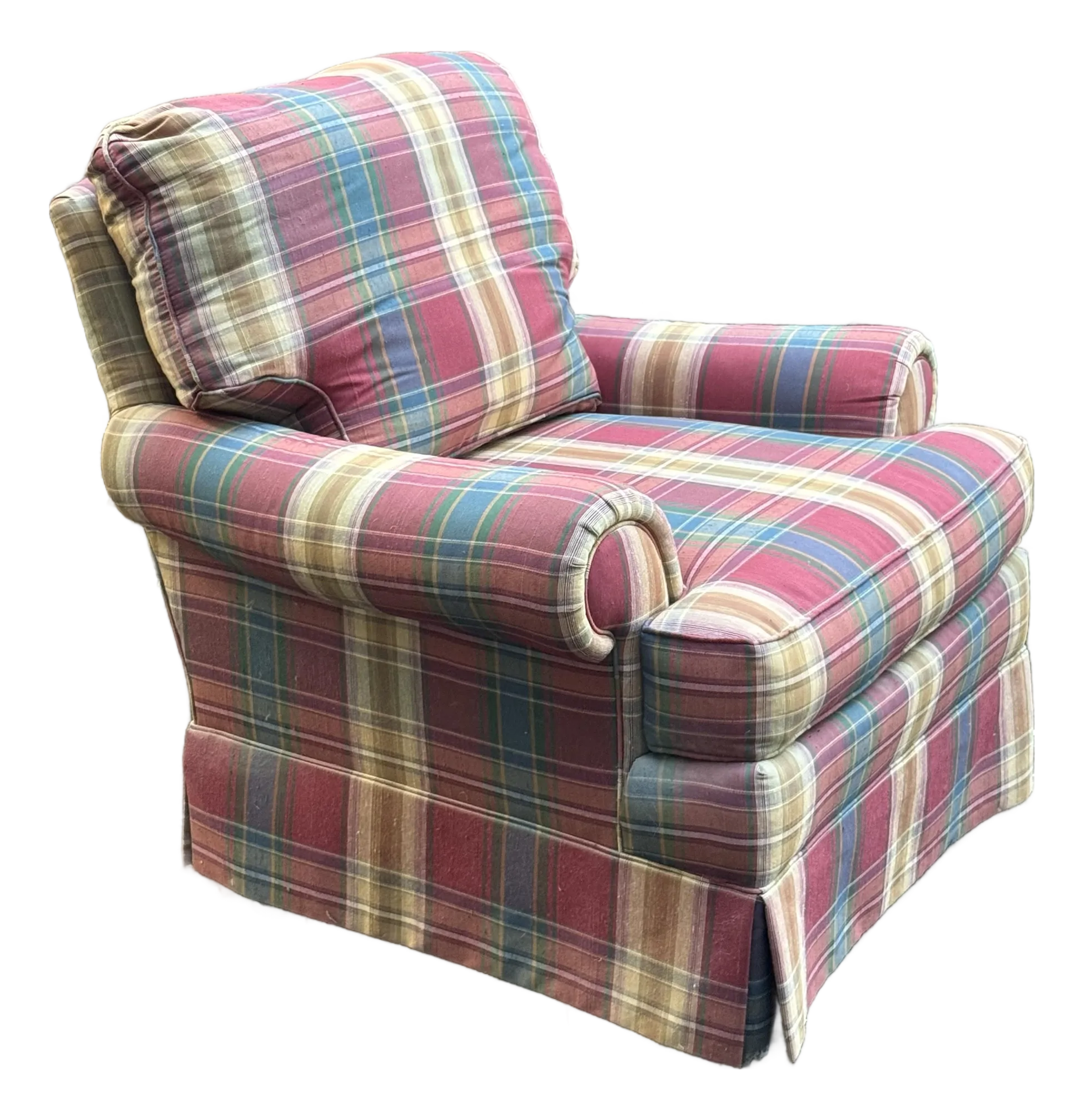 Plaid Broyhill Armchair Broyhill Blue Tartan Armchair Broyhill