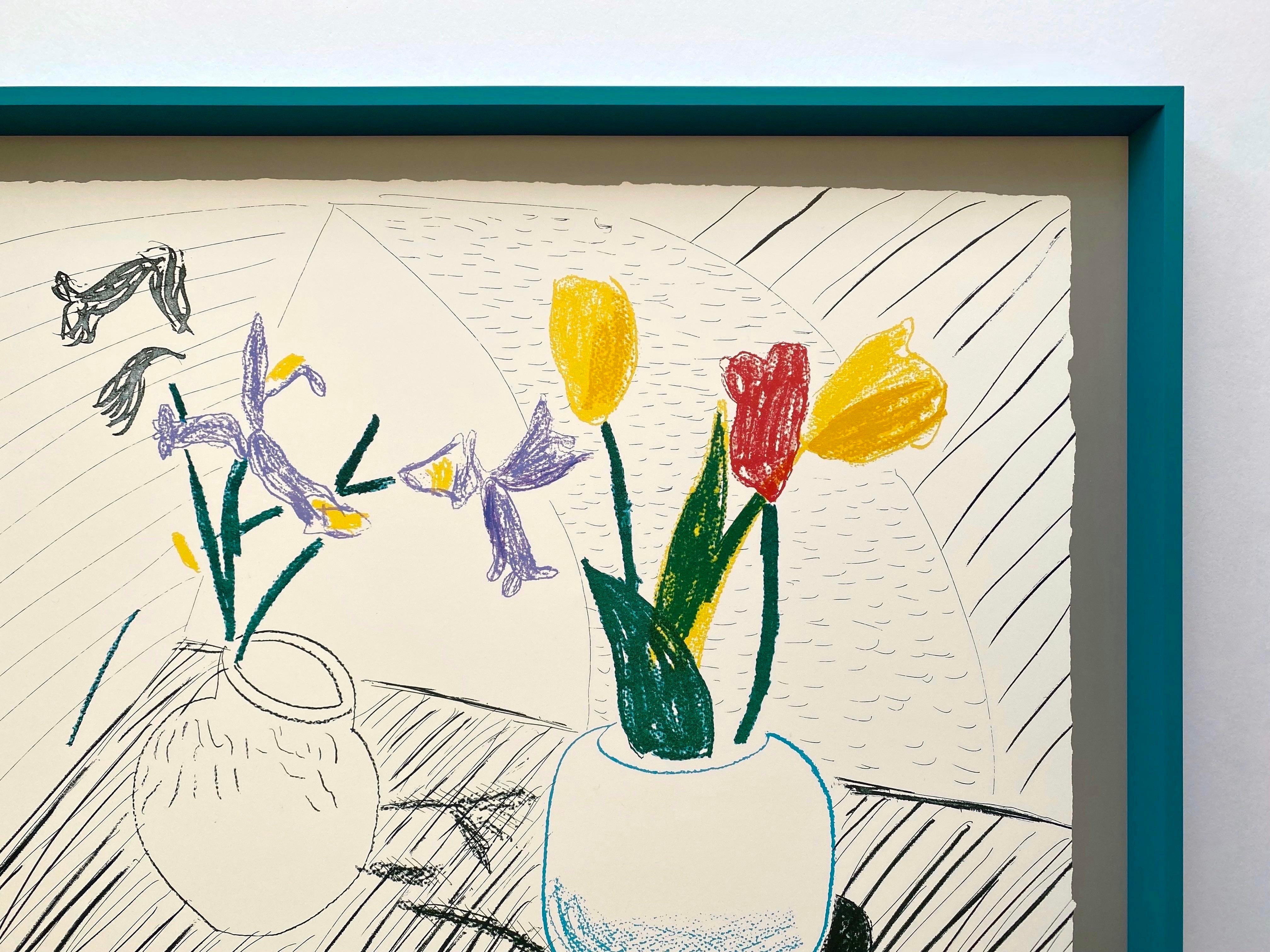 David Hockney Vintage 1988 Hand Signed Lithograph Print
