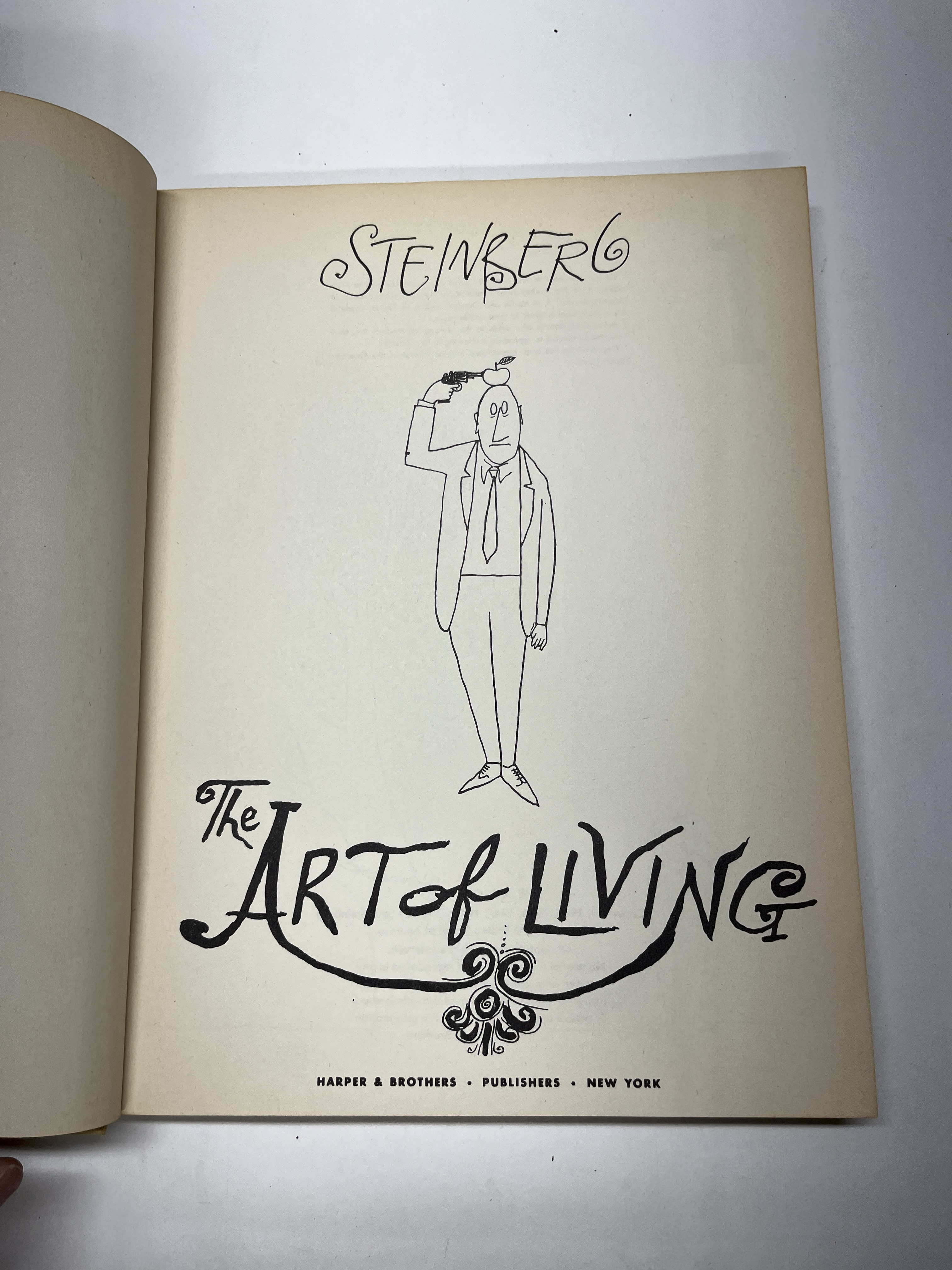 1949 Saul Steinberg the Art of Living Book | Chairish