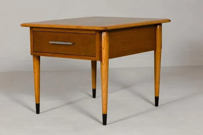 Lane Altavista Midcentury Side Table with Single Drawer and