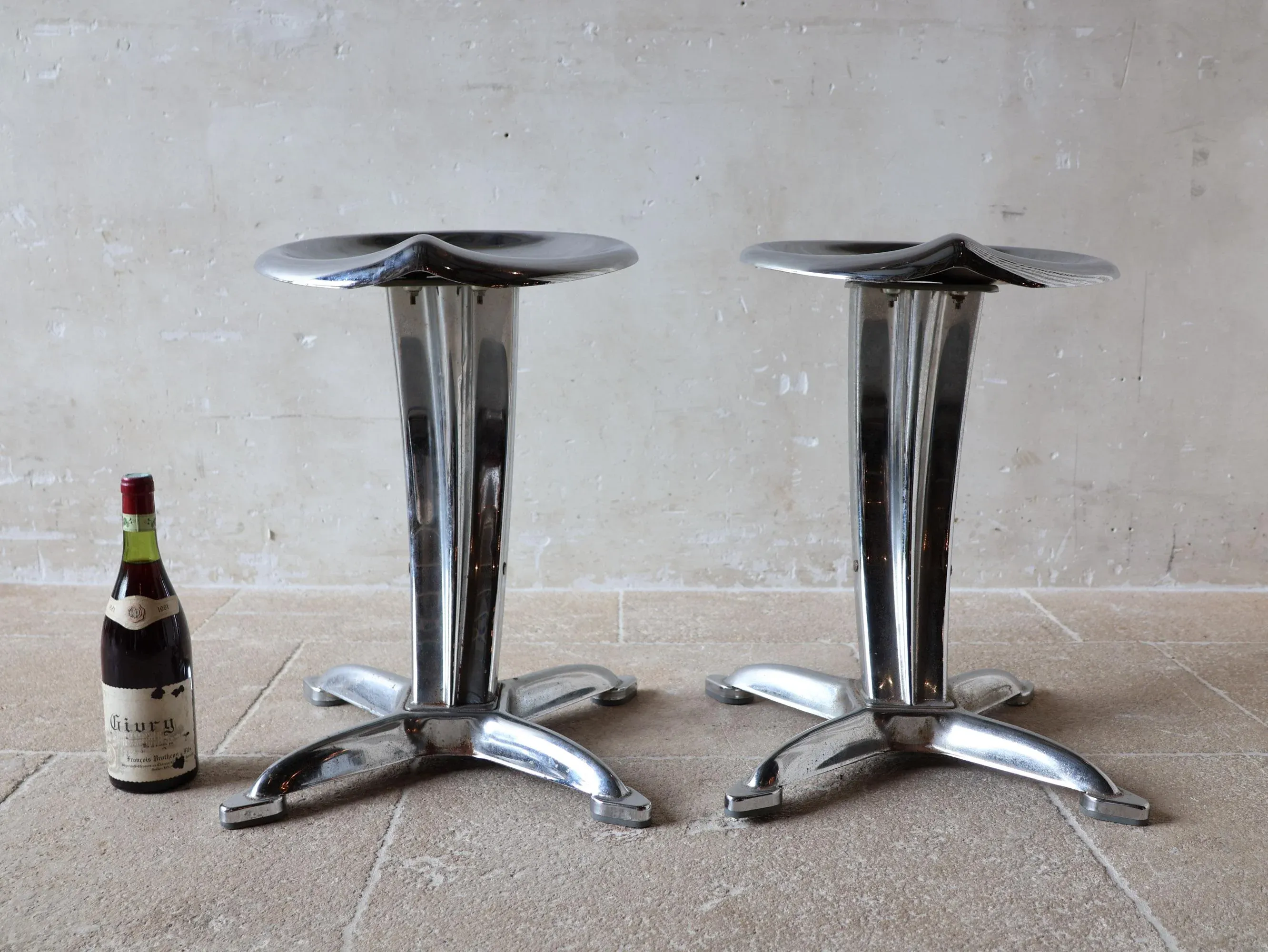 Lotus Stools by Yasu Sasamoto for Dulton, 1960s, Set of 2 | Chairish