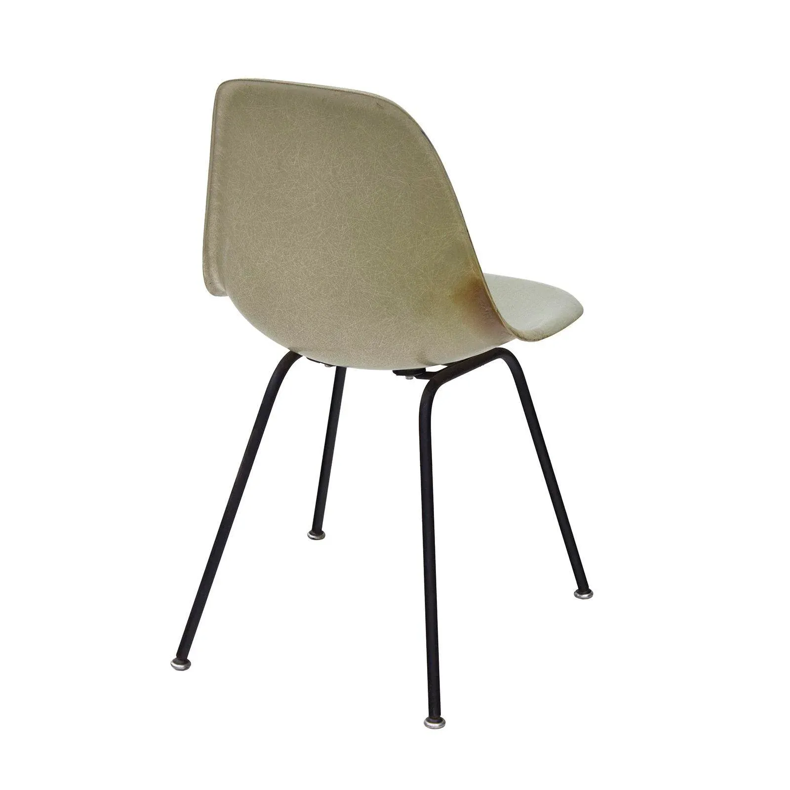 Herman Miller Eames Side Shell Chair in Seafoam Light on Black H