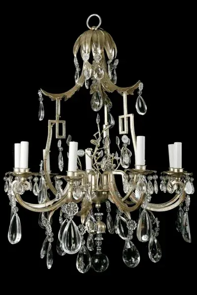 Pagine Chandelier in Silver Finish