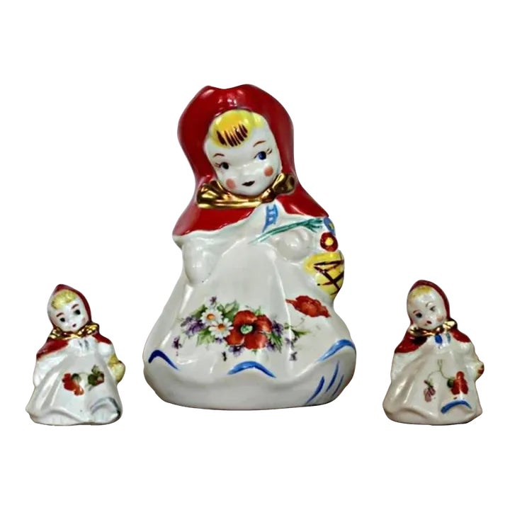 1950s Hull Little Miss Riding Hood Set- 3 Pieces | Chairish