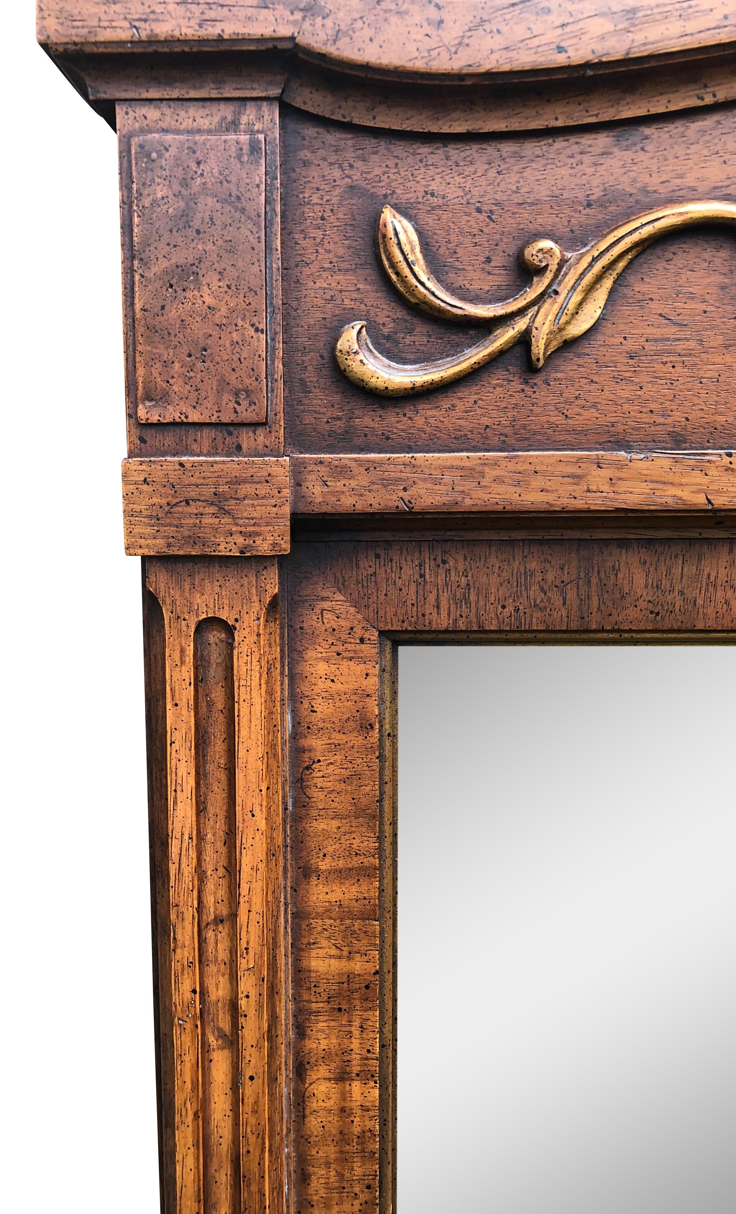 DREXEL HERITAGE 鏡 Vintage Mid 20th Century Drexel Heritage Walnut Mirror