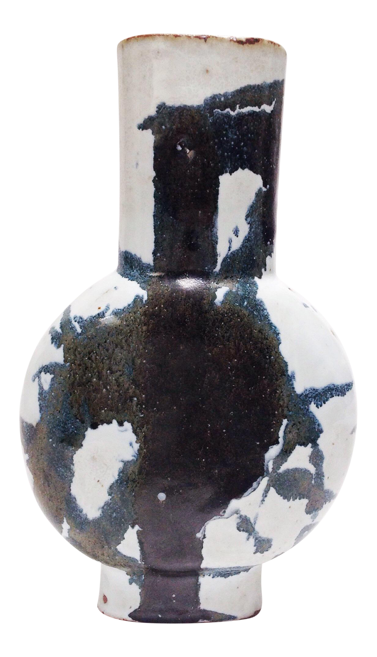 Abstract Black & White Art Statement Vase Chairish