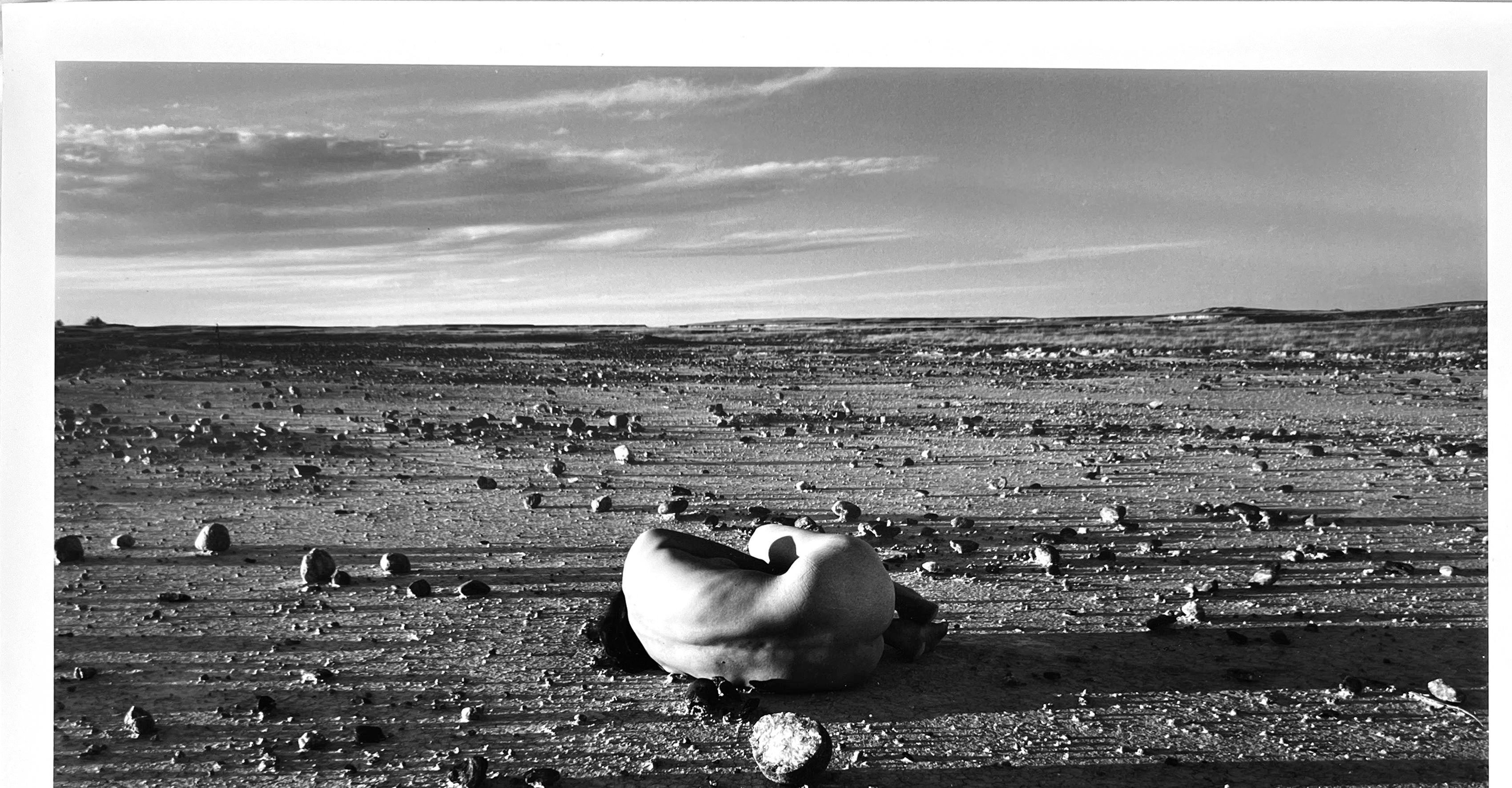 Judy Dater Self - Portrait With Stone Badlands South Dakota