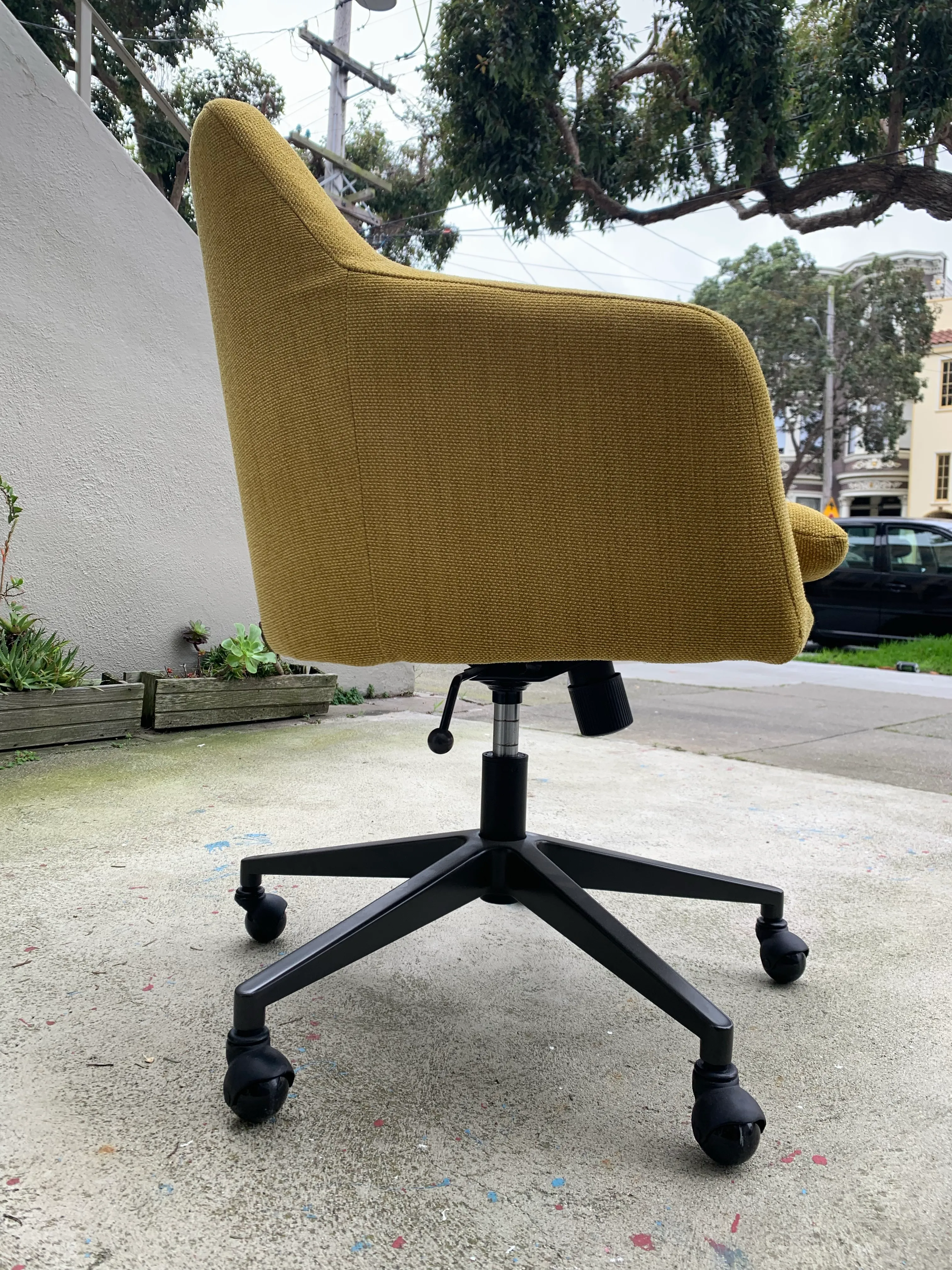 West Elm Helvetica Adjustable Office Swivel Chair Chairish