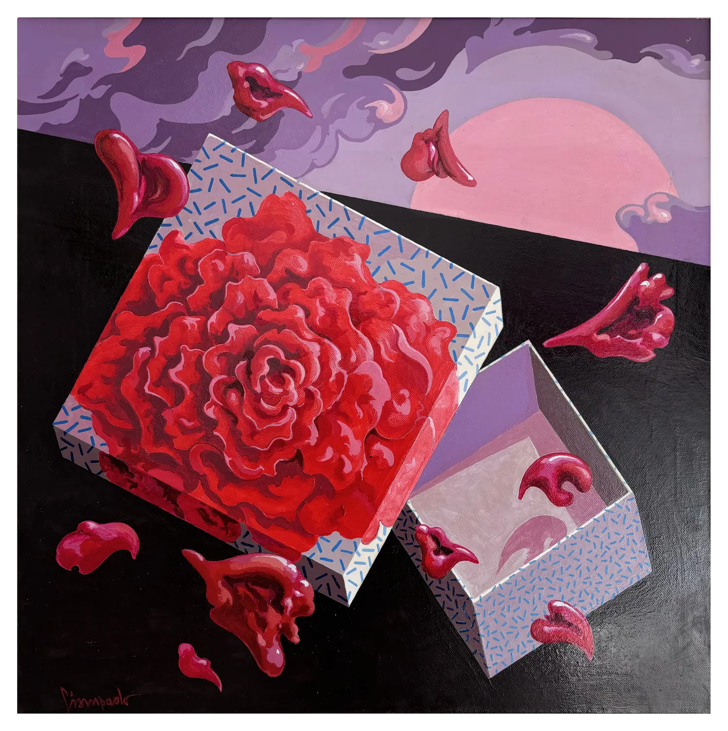 Leo Giampaolo, the Box of Dreams, 2012, Oil and Acrylic on Canvas