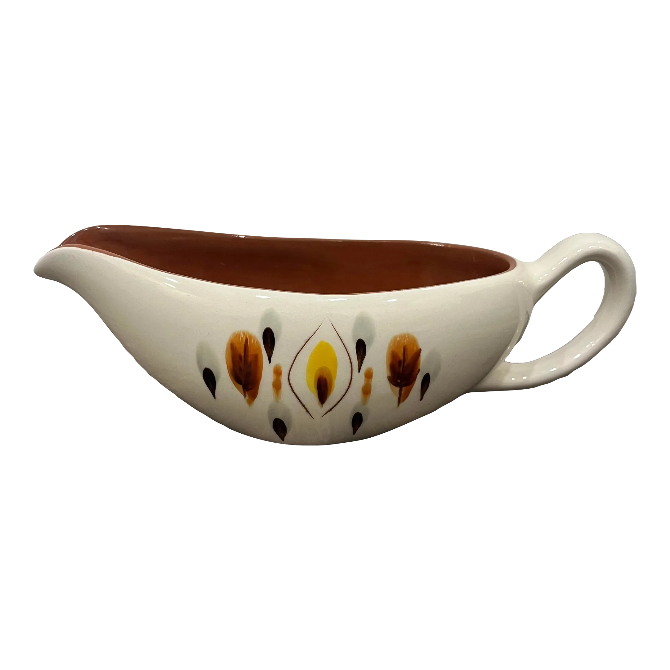 Vintage Stangl Pottery Amber Glo Gravy Boat Chairish