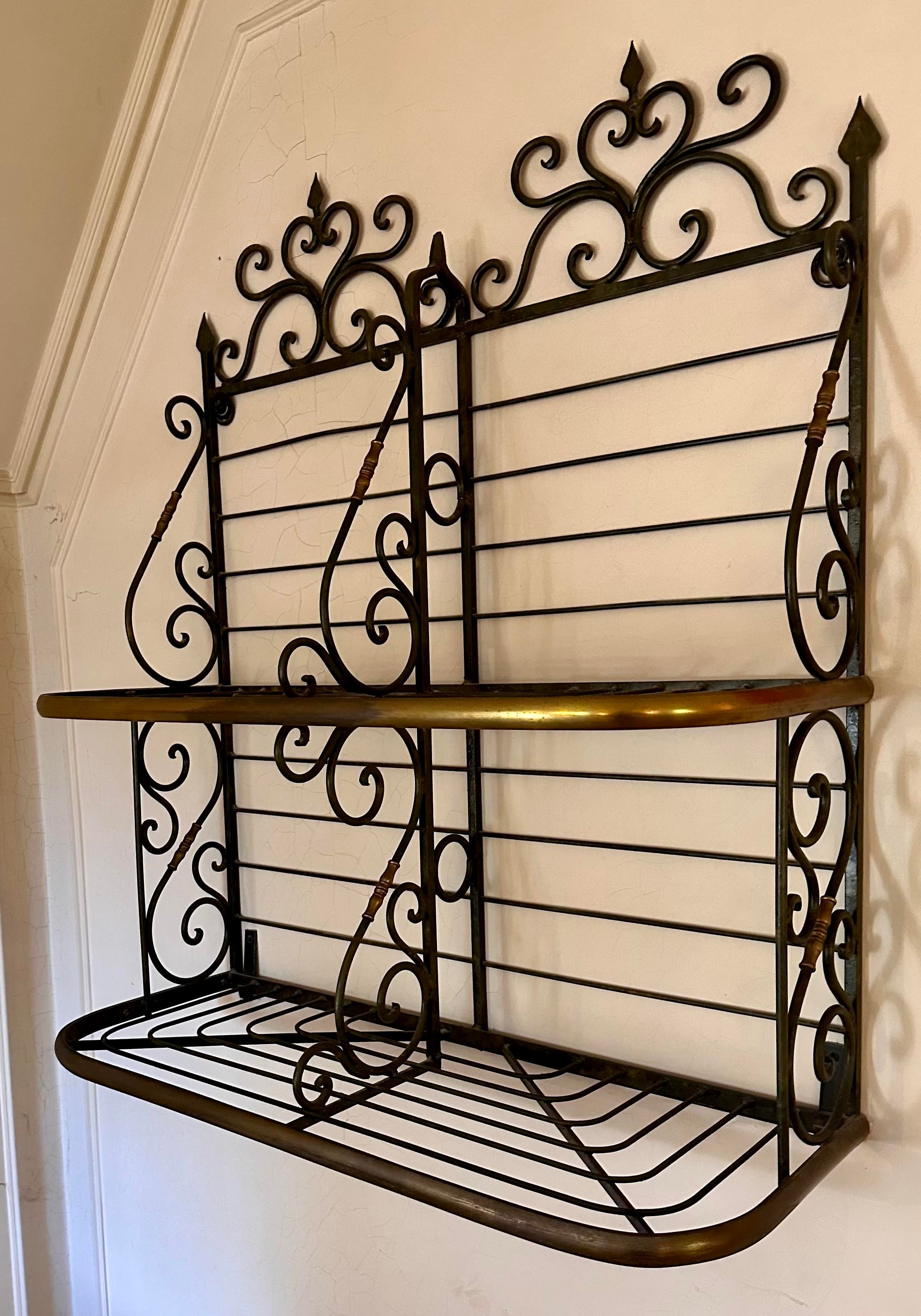 Wall bakers rack hot sale