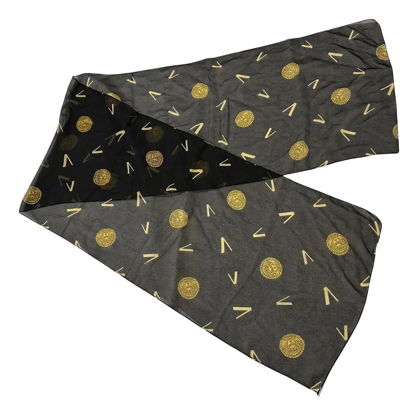 GIANNI VERSACE スカーフ GIANNI VERSACE silk scarf Baroque & Butterfly print size 34