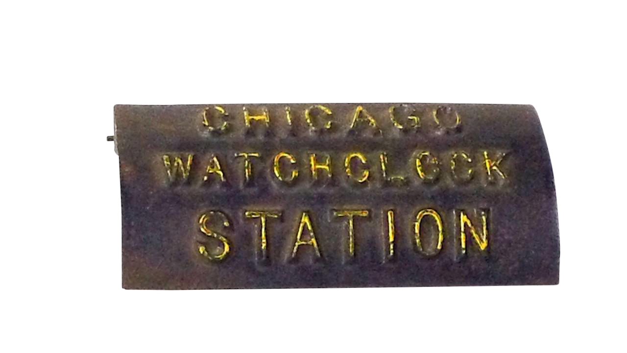 Cast Iron Chicago Watchclock Station Chairish