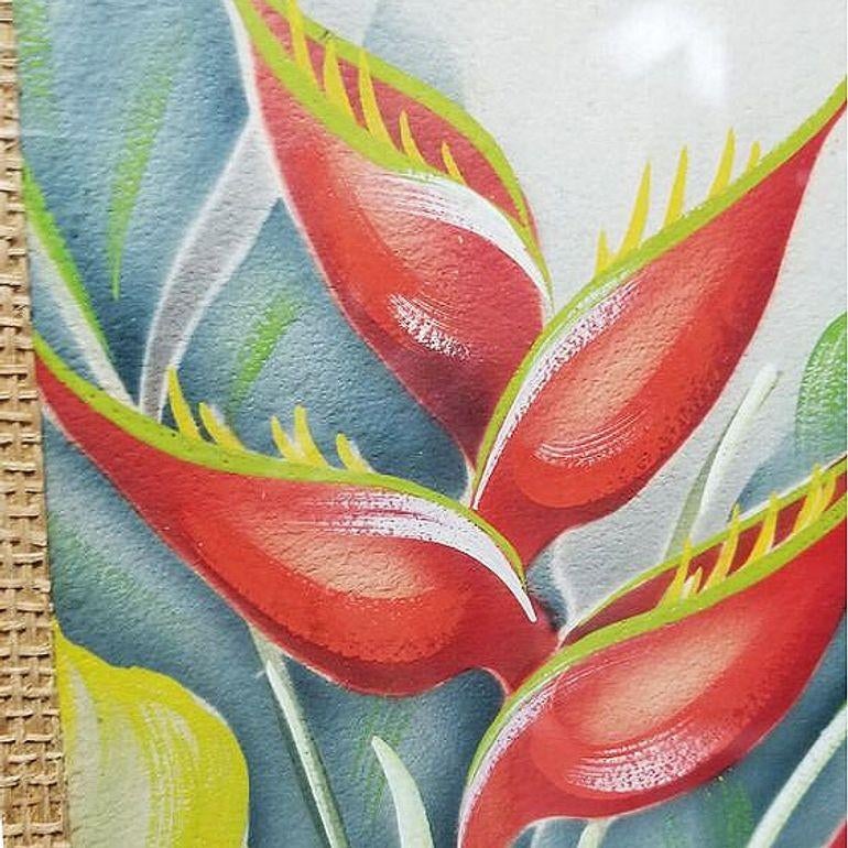 Vintage Hawaii Mid Century Hale Pua Orchid Flower Floral