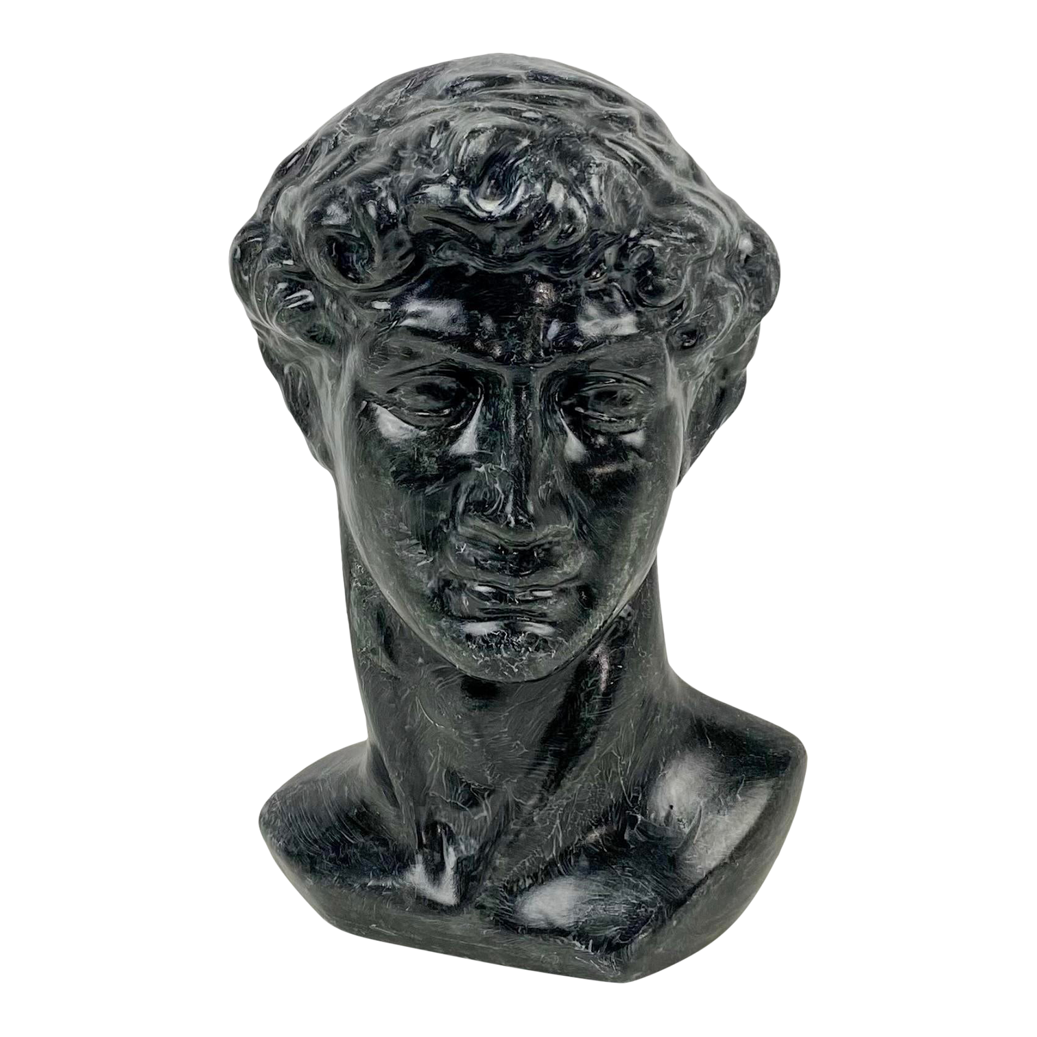 Vintage Glazed Ceramic David of Michelangelo Statue Chairish