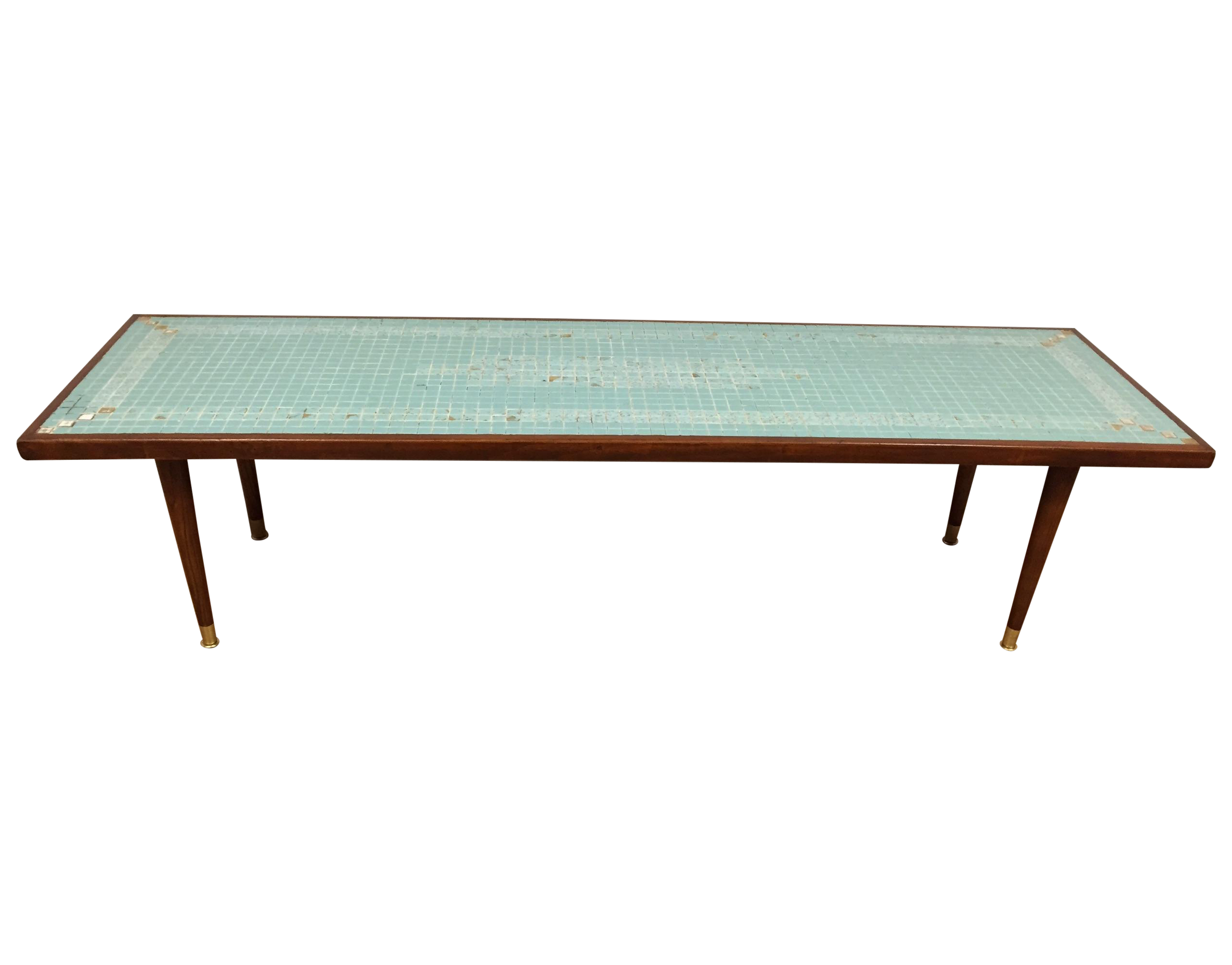 MidCentury Tile Top Coffee Table Chairish