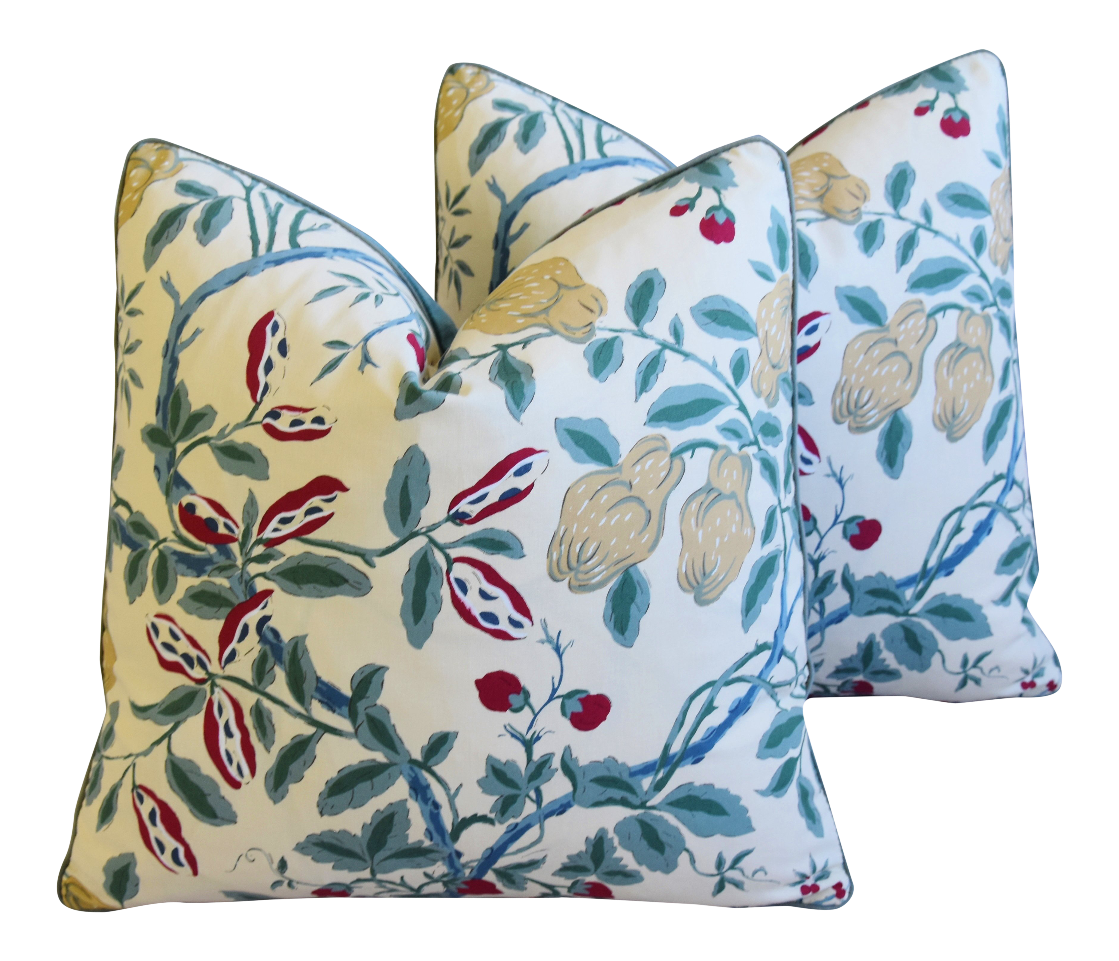 French Designer Manuel Canovas Floral Feather Down Pillows 19
