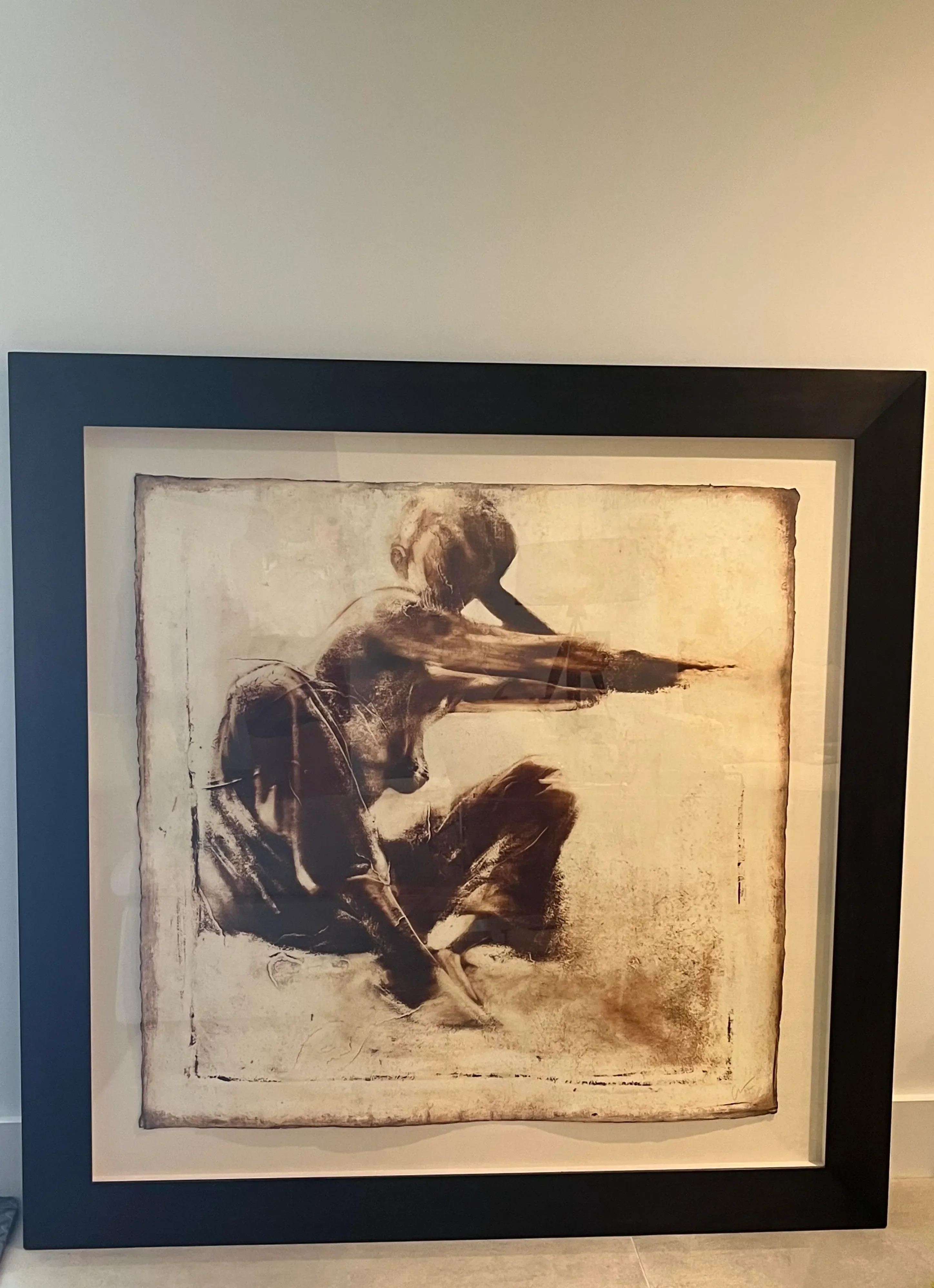 Greg Lauren Original Abstract Figurative Oil Painting, 