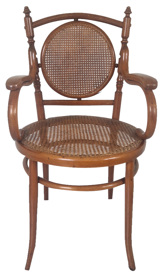 Antique Bentwood and Cane Chair by Josef Hoffman, 1890s Chairish