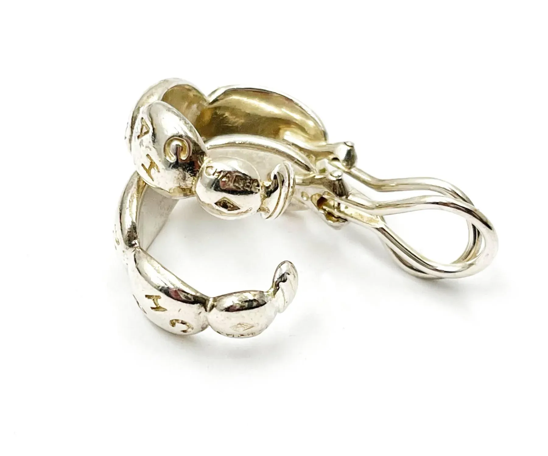 Chanel sterling deals silver earrings