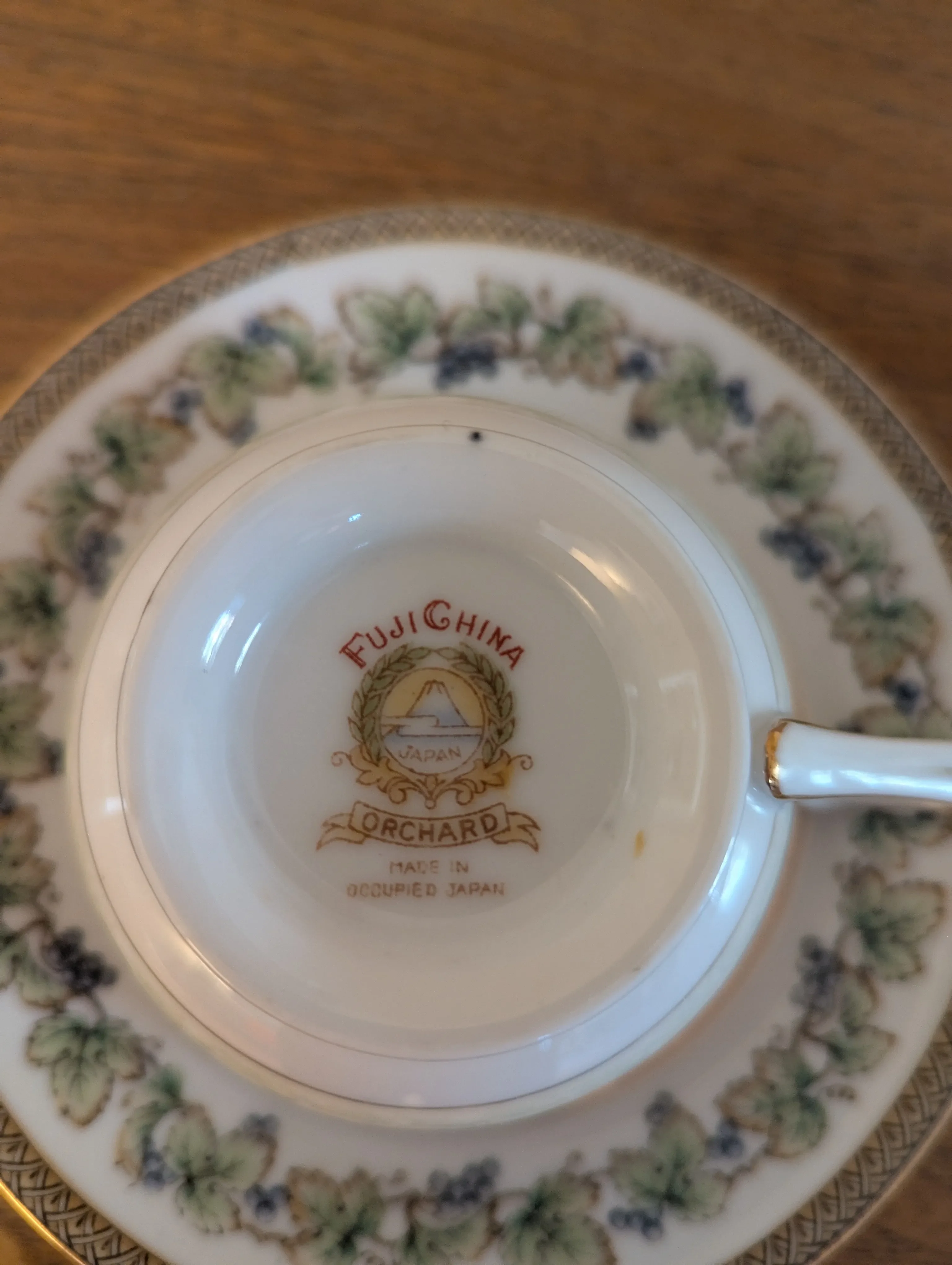 アンティーク カップ＆ ソーサ(occupied JAPAN) Vintage Occupied Japan Tea Cup and Saucer | Chairish